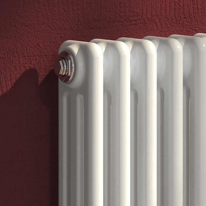 Colona Three Column Vertical Radiator - Various Sizes - White