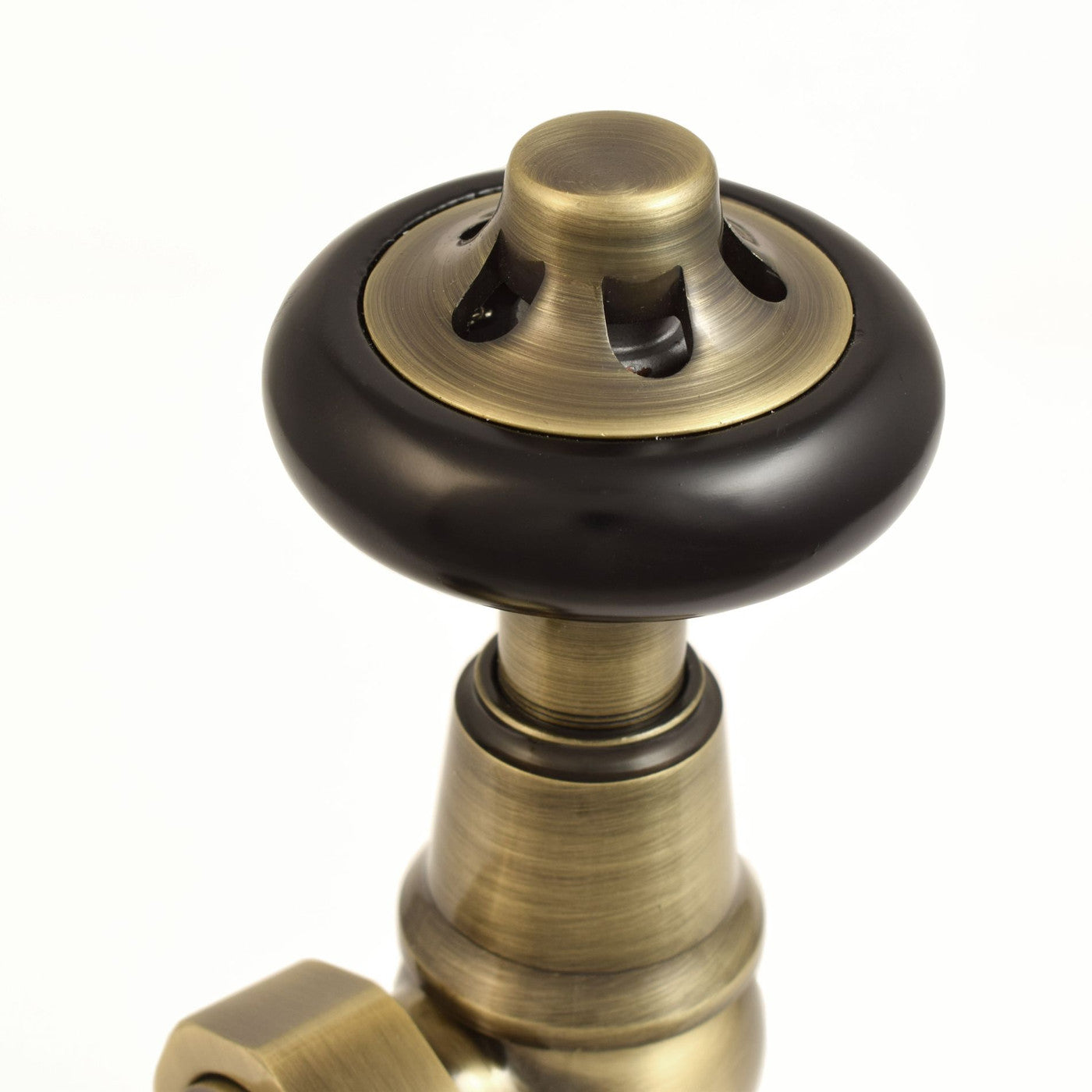 Admiral Thermostatic Radiator Valve Angled - Antique Brass