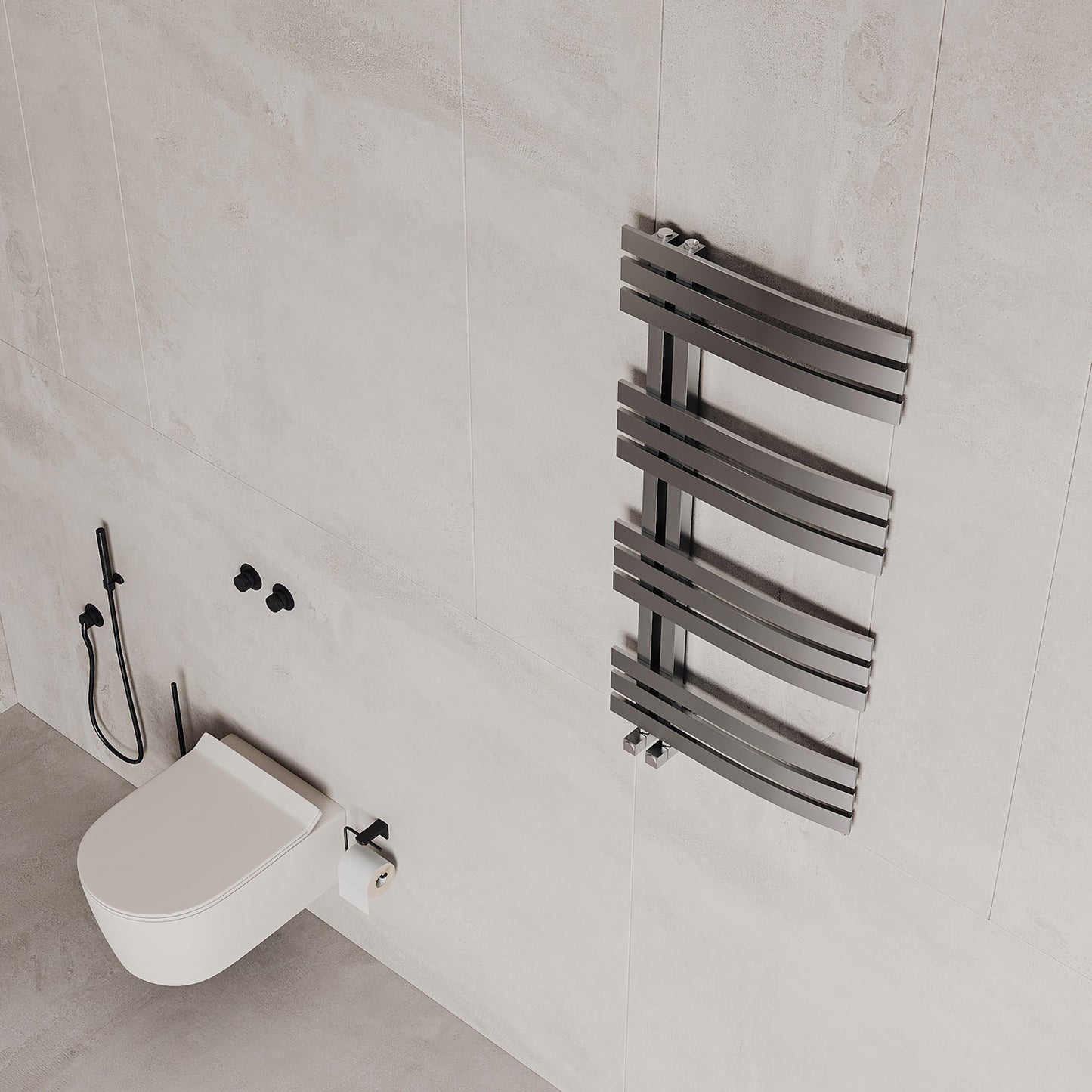 Adore Stainless Steel Heated Towel Rail 1000mm x 500mm - Various Colours