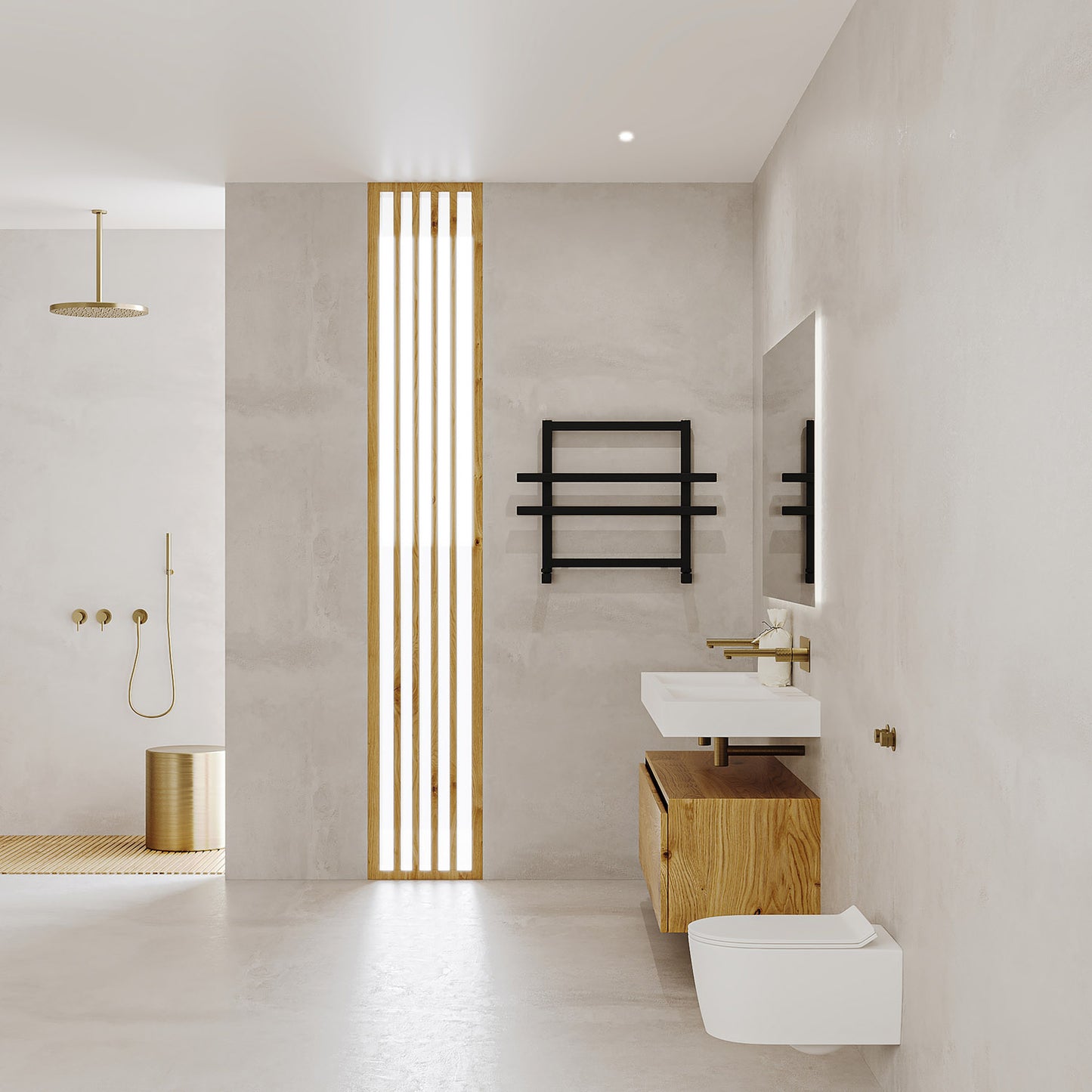 Ajax Aluminium Heated Towel Rail - Various Colours + Sizes