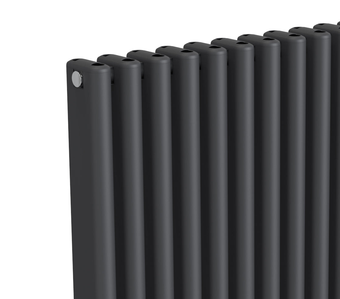 Alco Vertical Aluminium Radiator - 1800mm Tall- Anthracite - Various Sizes