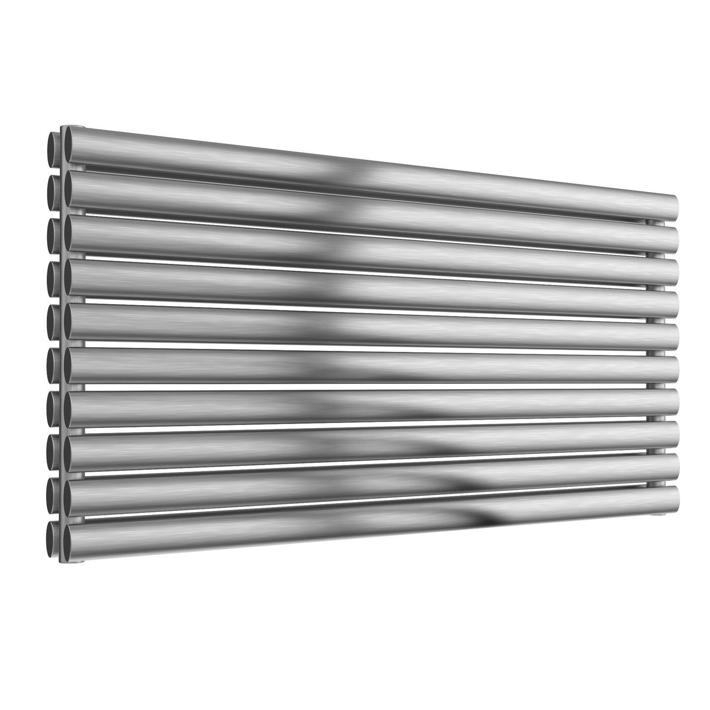 Artena Double Horizontal Radiator - 590mm Tall - Satin Finish - Various Sizes