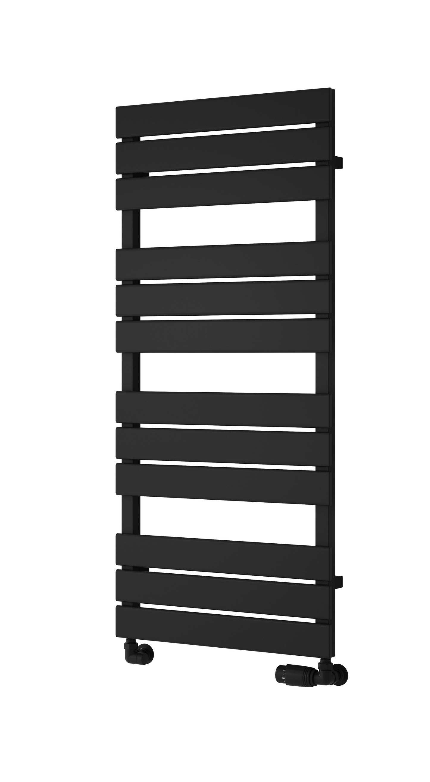 Avola Dual Fuel Heated Towel Rail - Black - Various Sizes