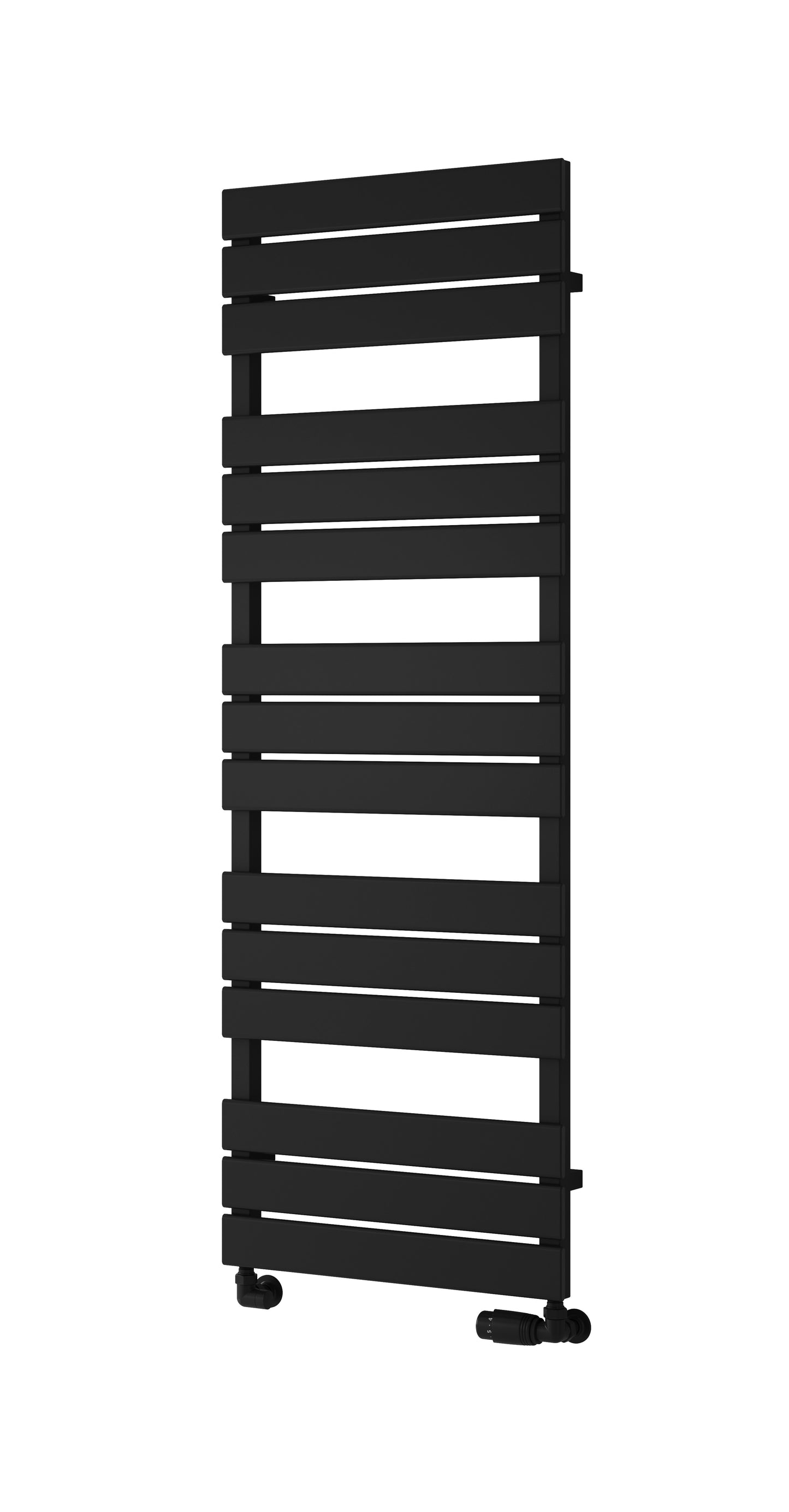 Avola Dual Fuel Heated Towel Rail - Black - Various Sizes