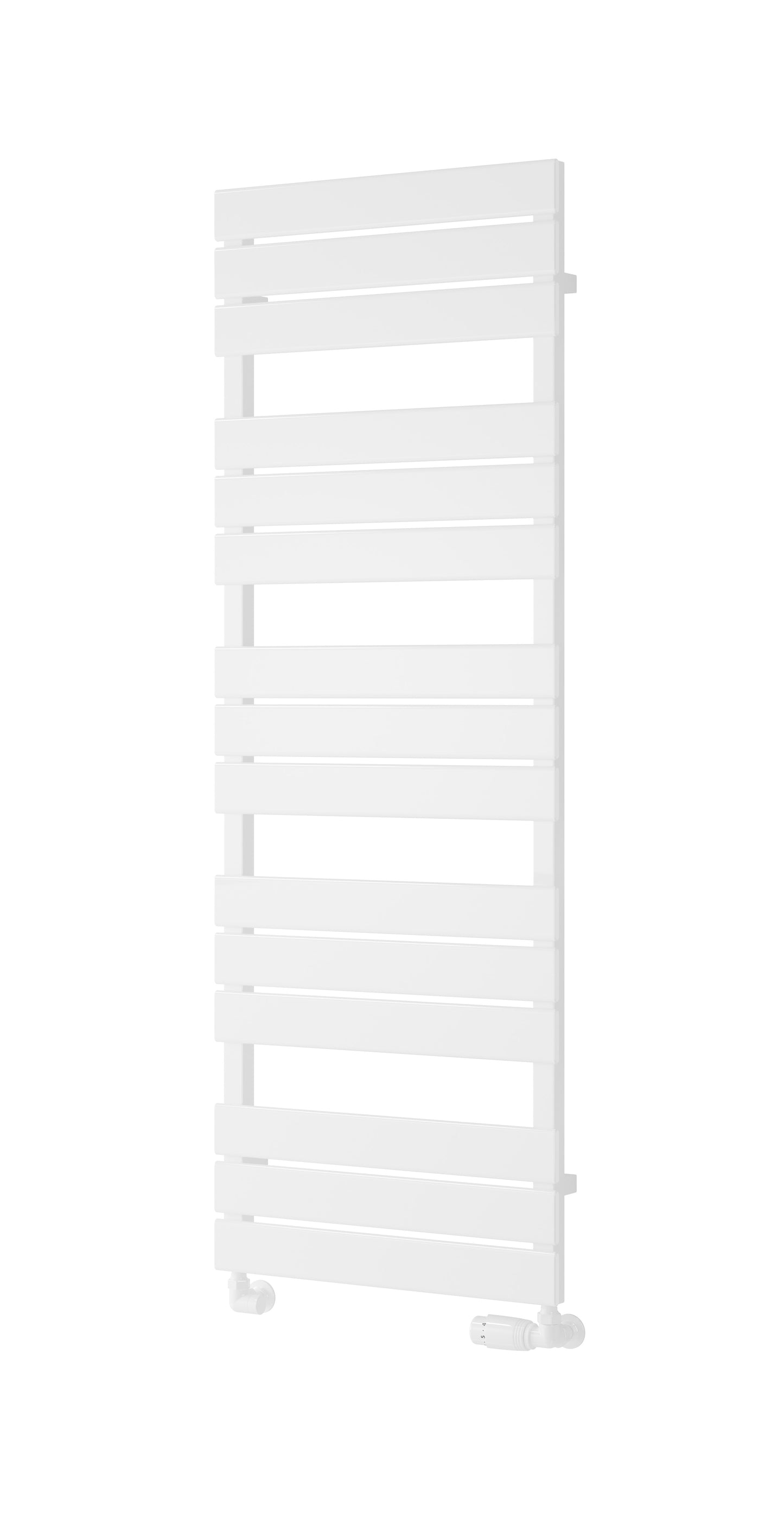 Avola Dual Fuel Heated Towel Rail - White - Various Sizes