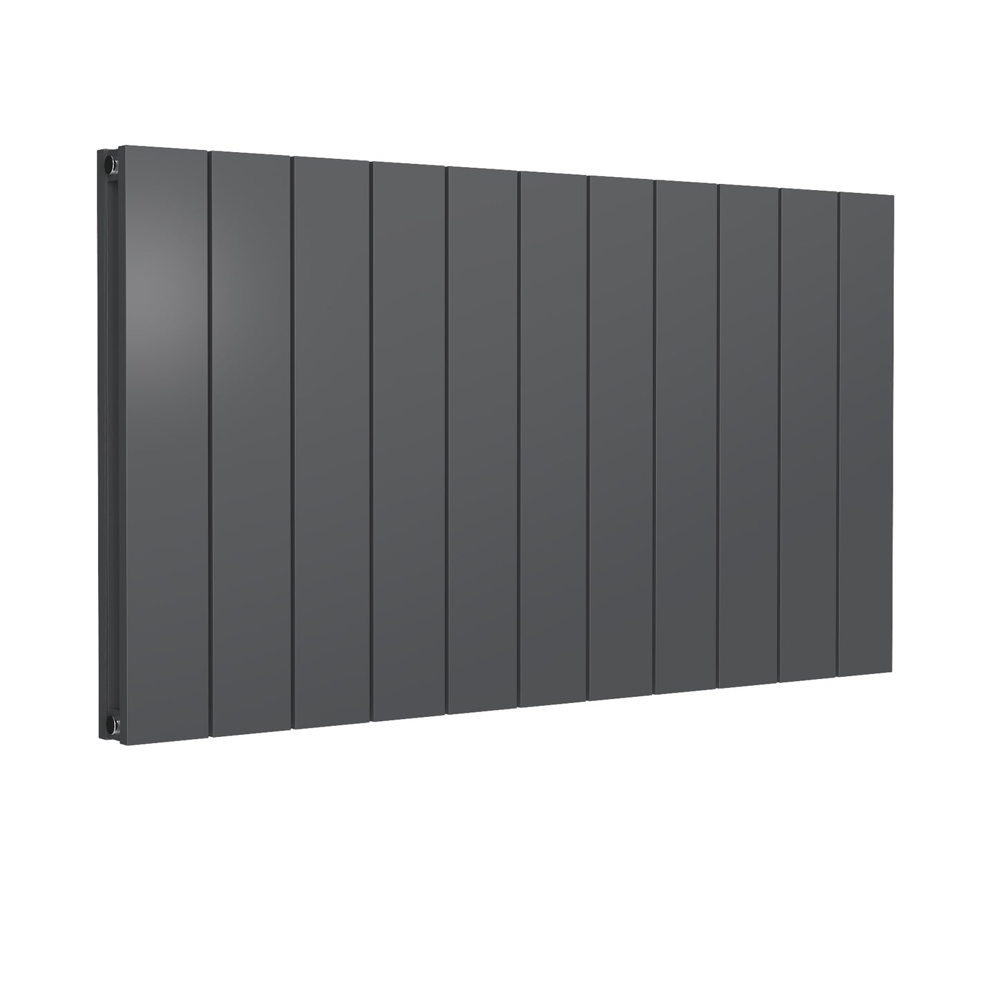 Kamari Horizontal Double Aluminium Radiator - 600mm Tall - Anthracite - Various Sizes