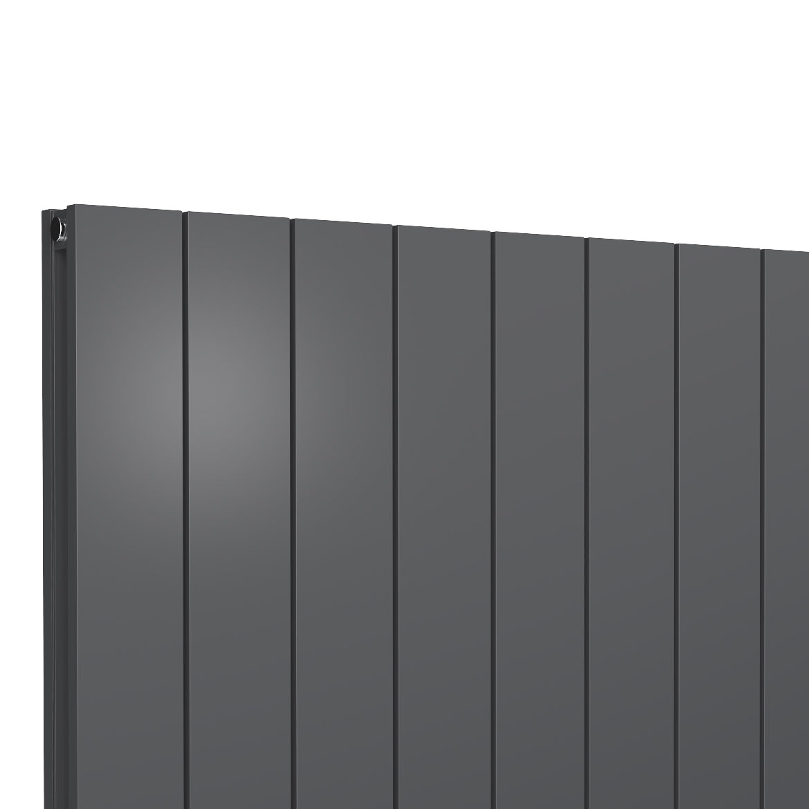 Kamari Horizontal Double Aluminium Radiator - 600mm Tall - Anthracite - Various Sizes