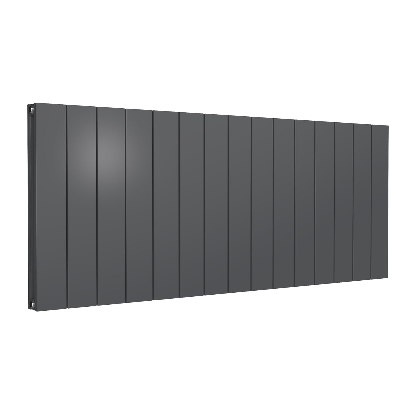 Kamari Horizontal Double Aluminium Radiator - 600mm Tall - Anthracite - Various Sizes