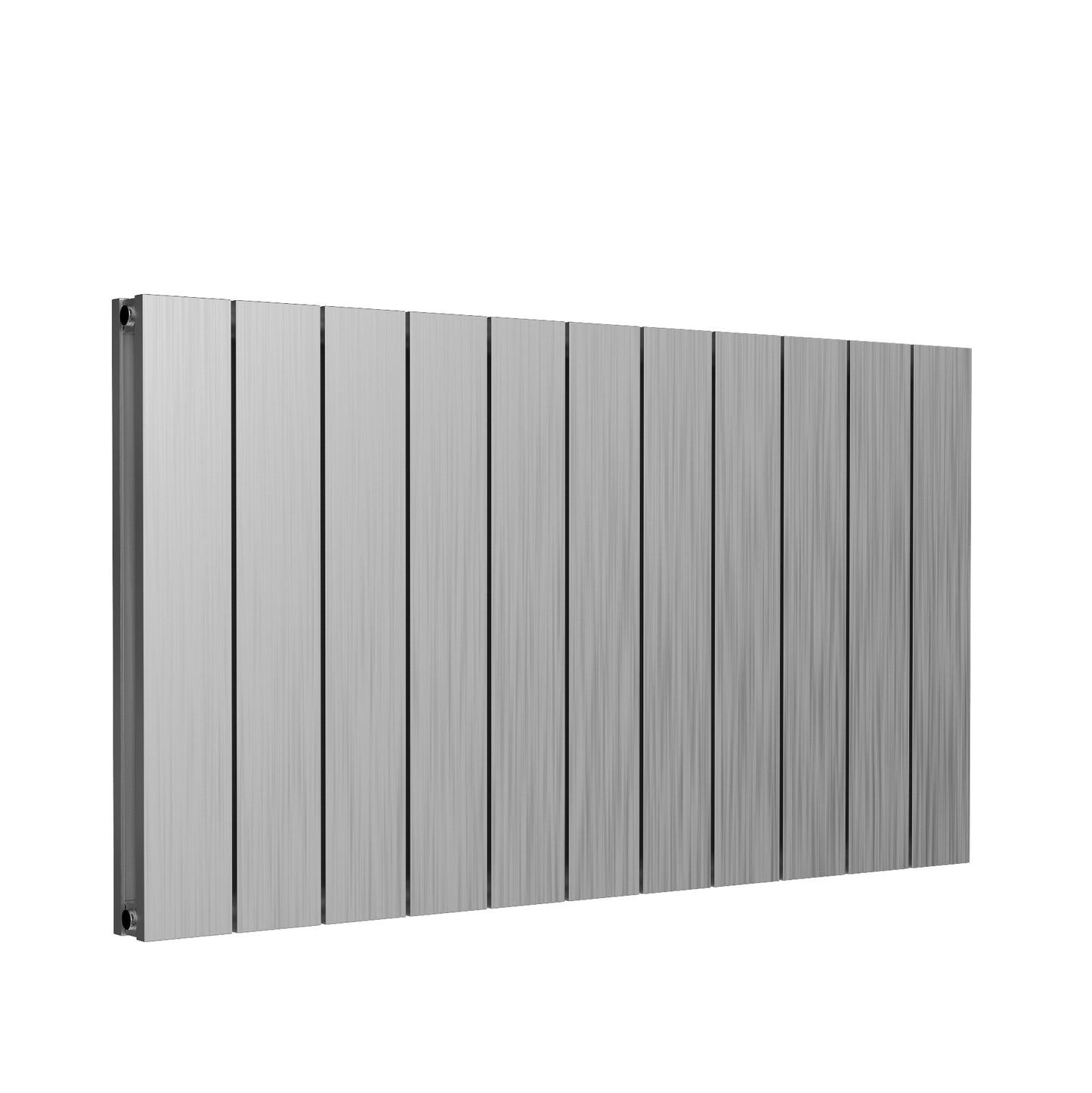 Casina Horizontal Double Aluminium Radiator - 600mm Tall - Satin Finish - Various Sizes
