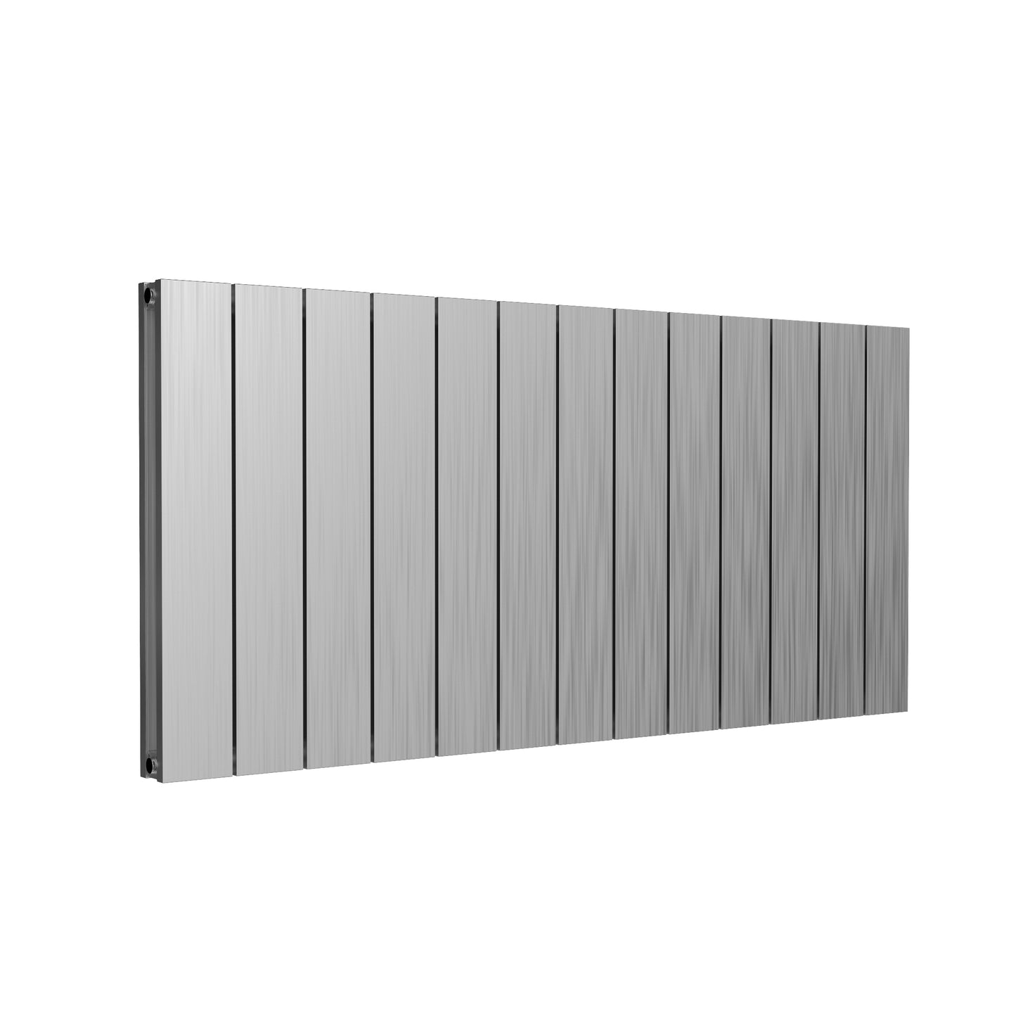 Casina Horizontal Double Aluminium Radiator - 600mm Tall - Satin Finish - Various Sizes