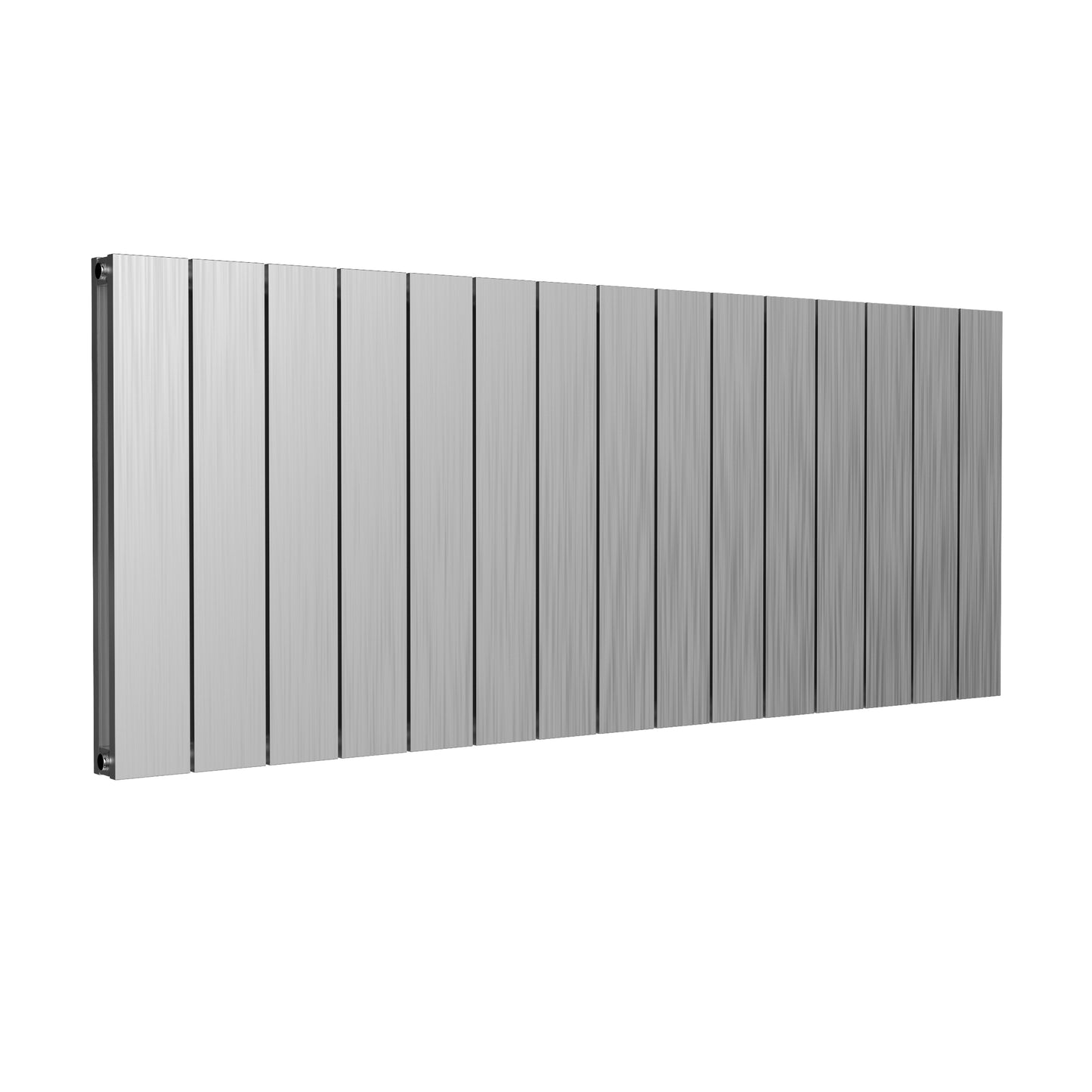 Casina Horizontal Double Aluminium Radiator - 600mm Tall - Satin Finish - Various Sizes