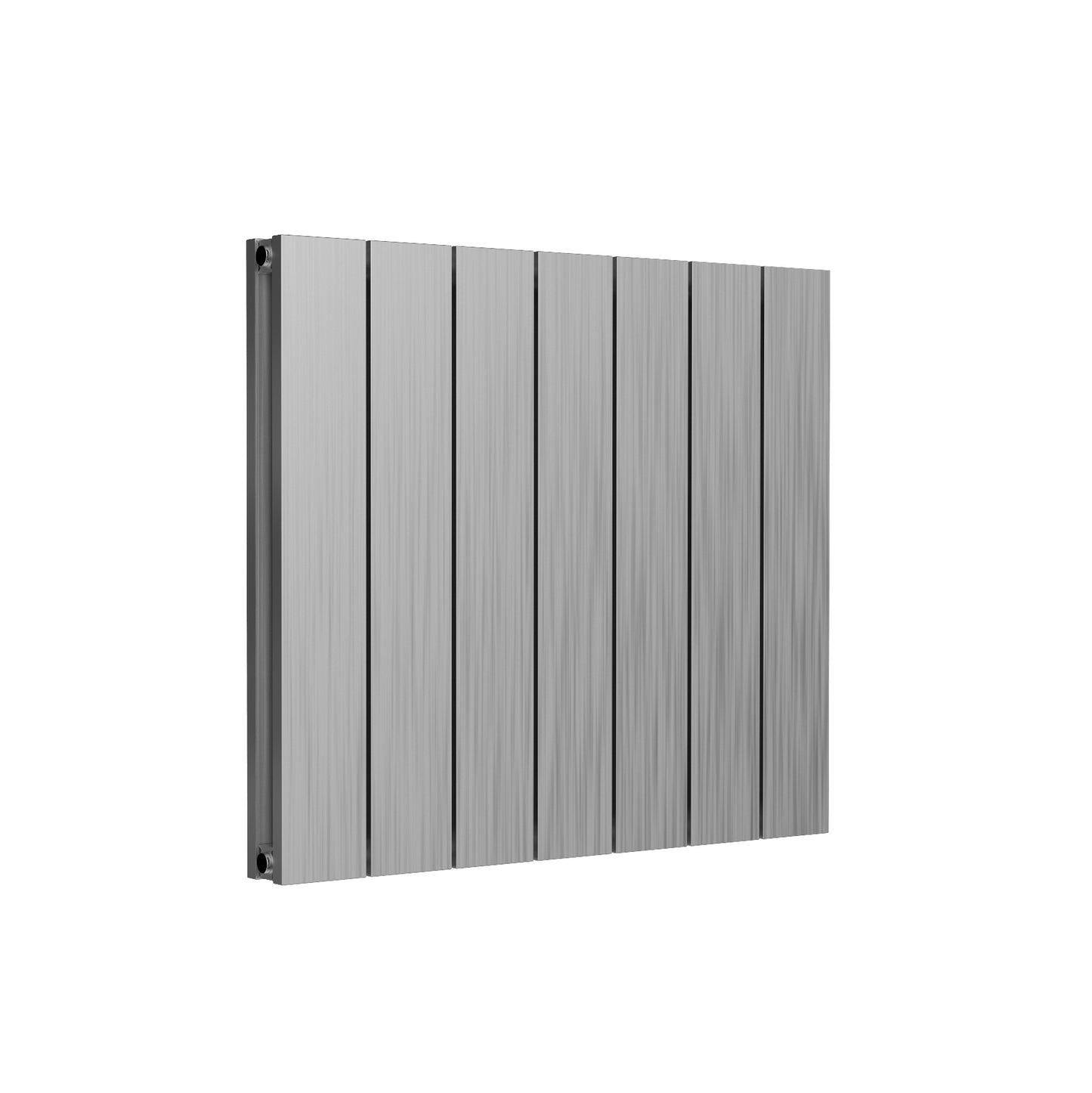 Casina Horizontal Double Aluminium Radiator - 600mm Tall - Satin Finish - Various Sizes