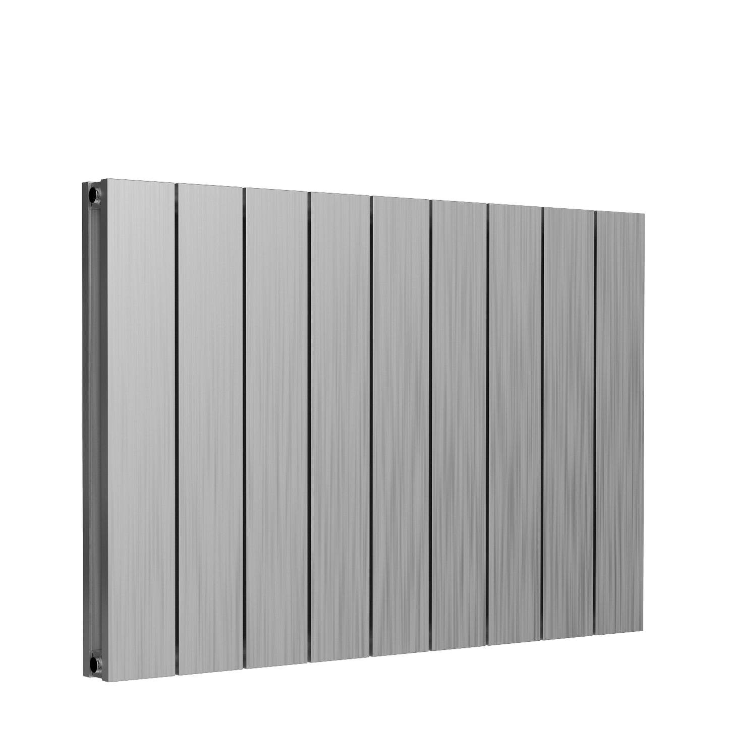 Casina Horizontal Double Aluminium Radiator - 600mm Tall - Satin Finish - Various Sizes