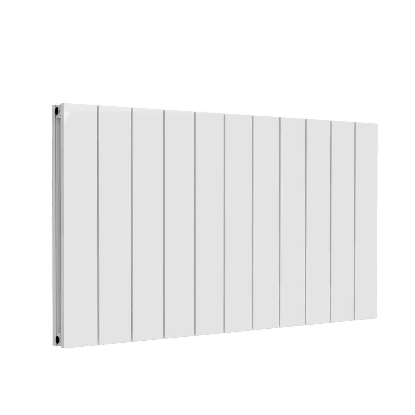 Kamari Horizontal Double Aluminium Radiator - 600mm Tall - White - Various Sizes