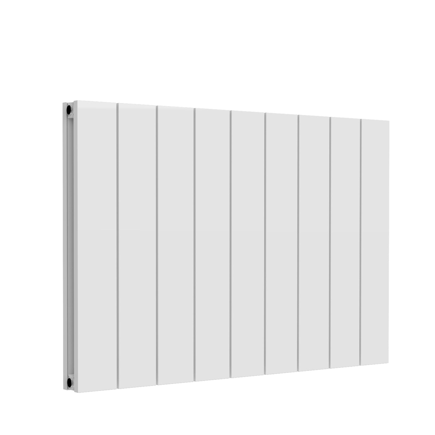 Kamari Horizontal Double Aluminium Radiator - 600mm Tall - White - Various Sizes