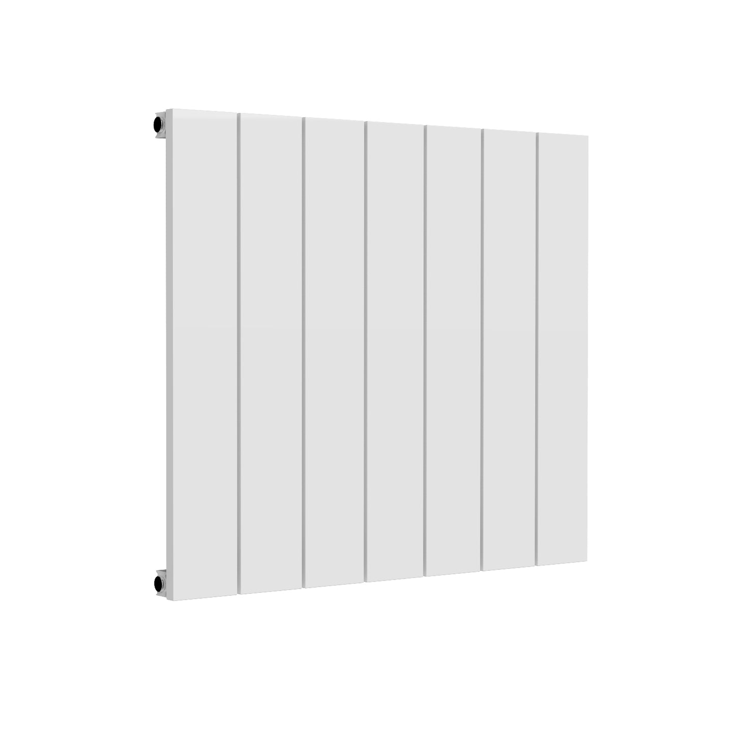 Kamari Horizontal Single Aluminium Radiator - 600mm Tall - White - Various Sizes