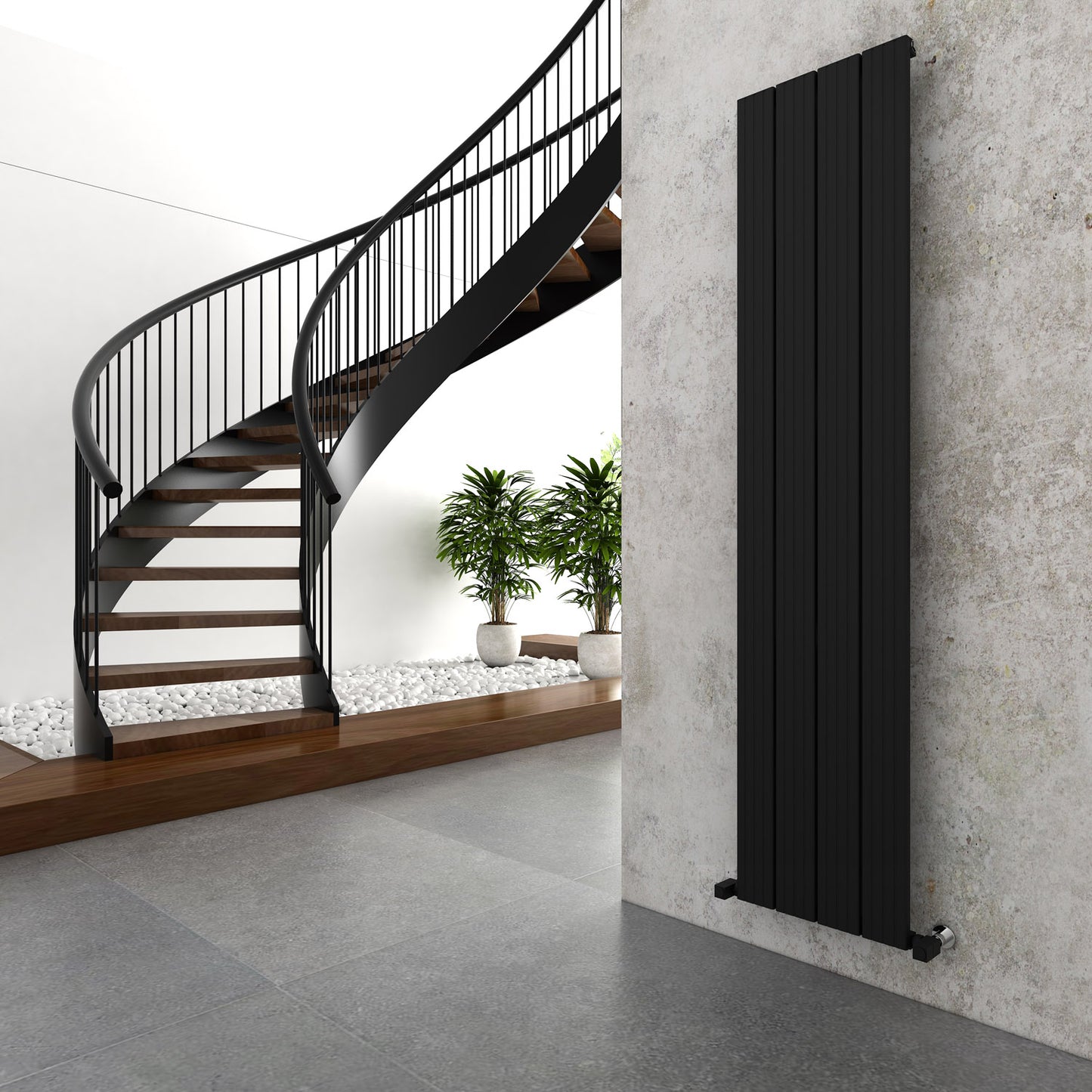 Chambord Vertical Single Aluminium Radiator 1800mm Tall - Various Colours + Sizes