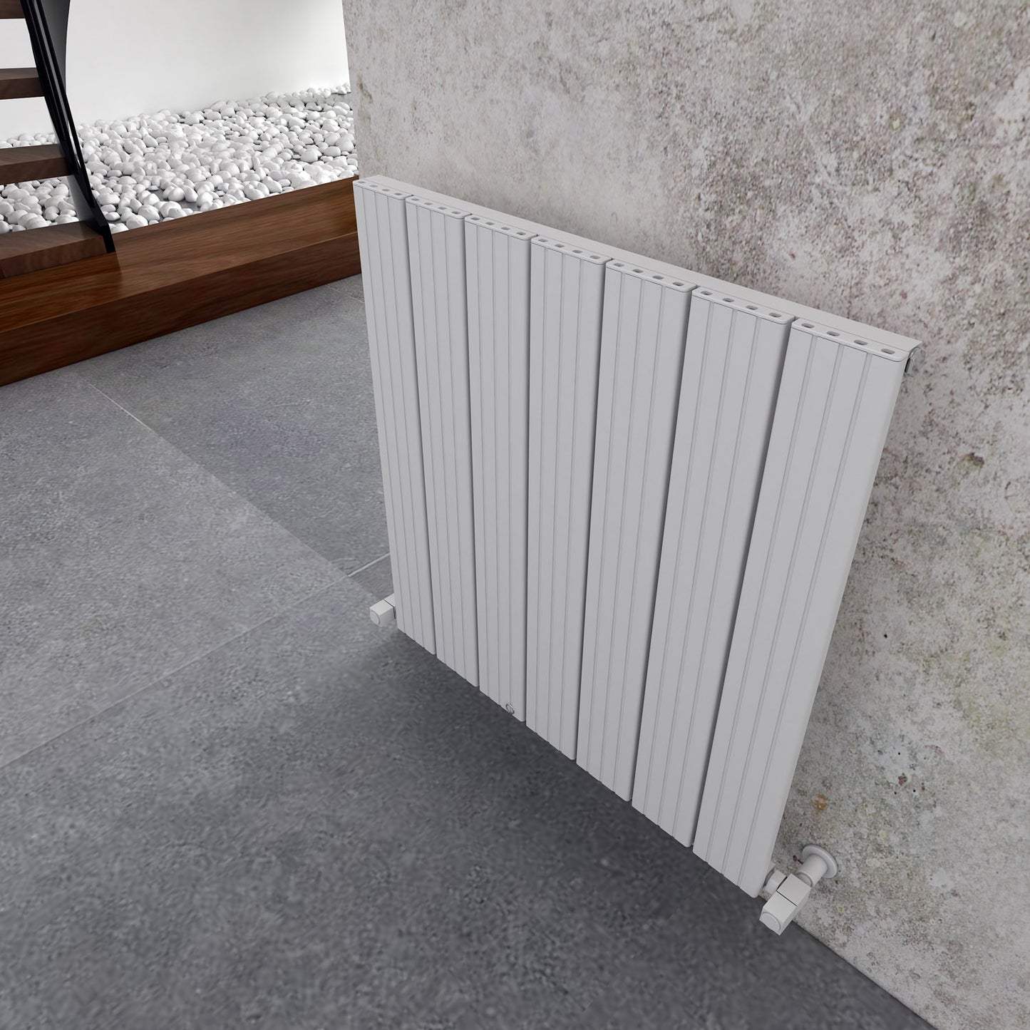 Chambord Horizontal Single Aluminium Radiator 600mm Tall - Various Colours + Sizes