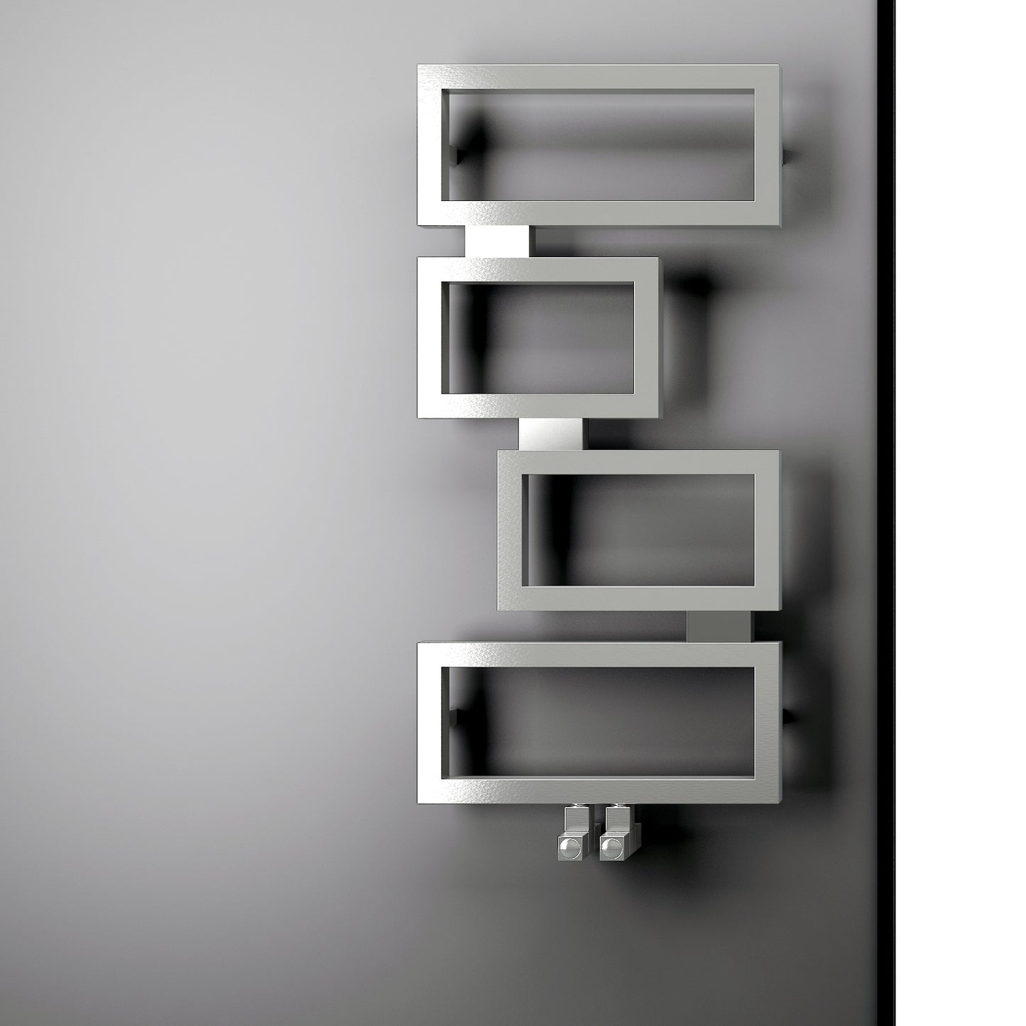 Clash Stainless Steel Heated Towel Rail- 920mm x 450mm - Various Colours