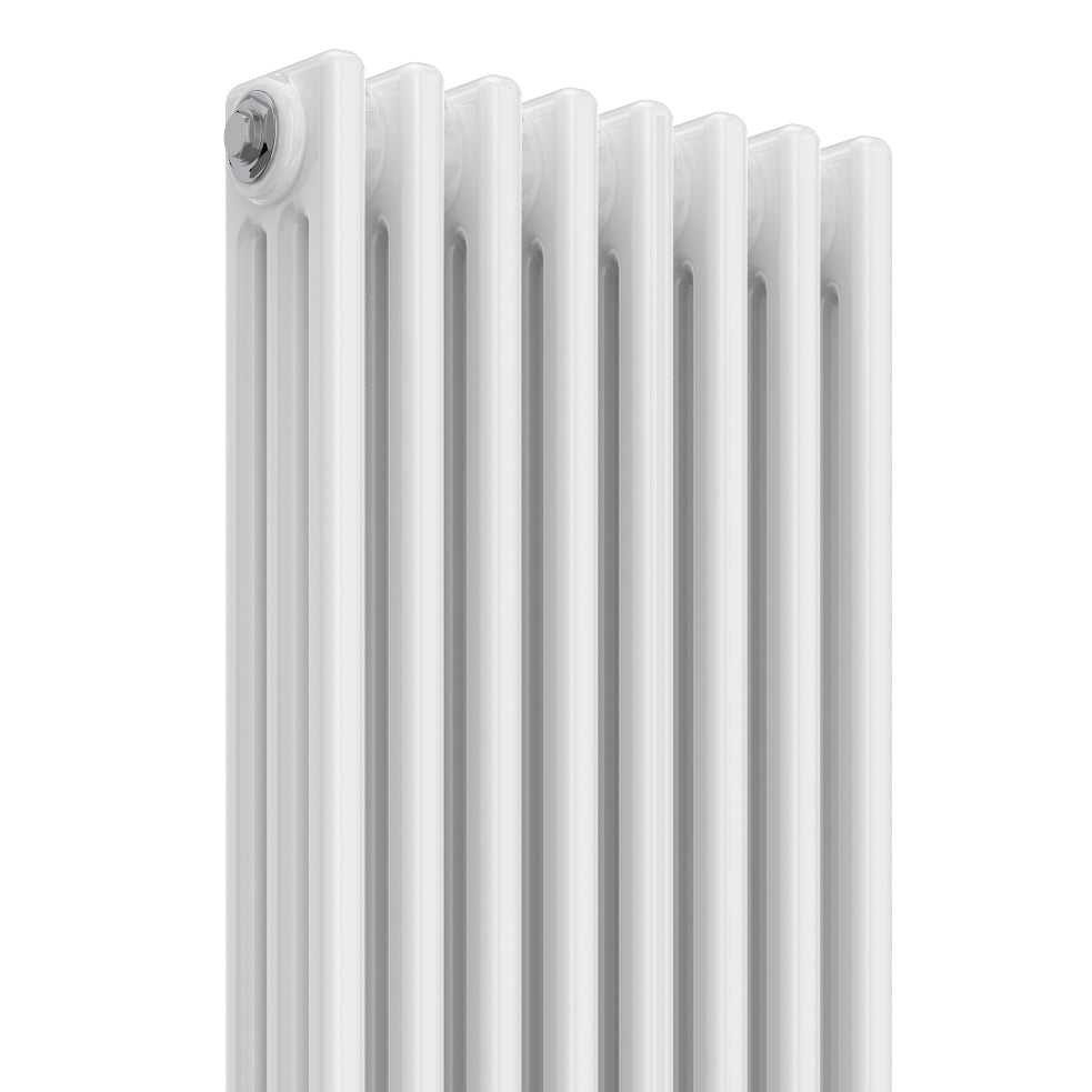 Colona Three Column Vertical Radiator - Various Sizes - White