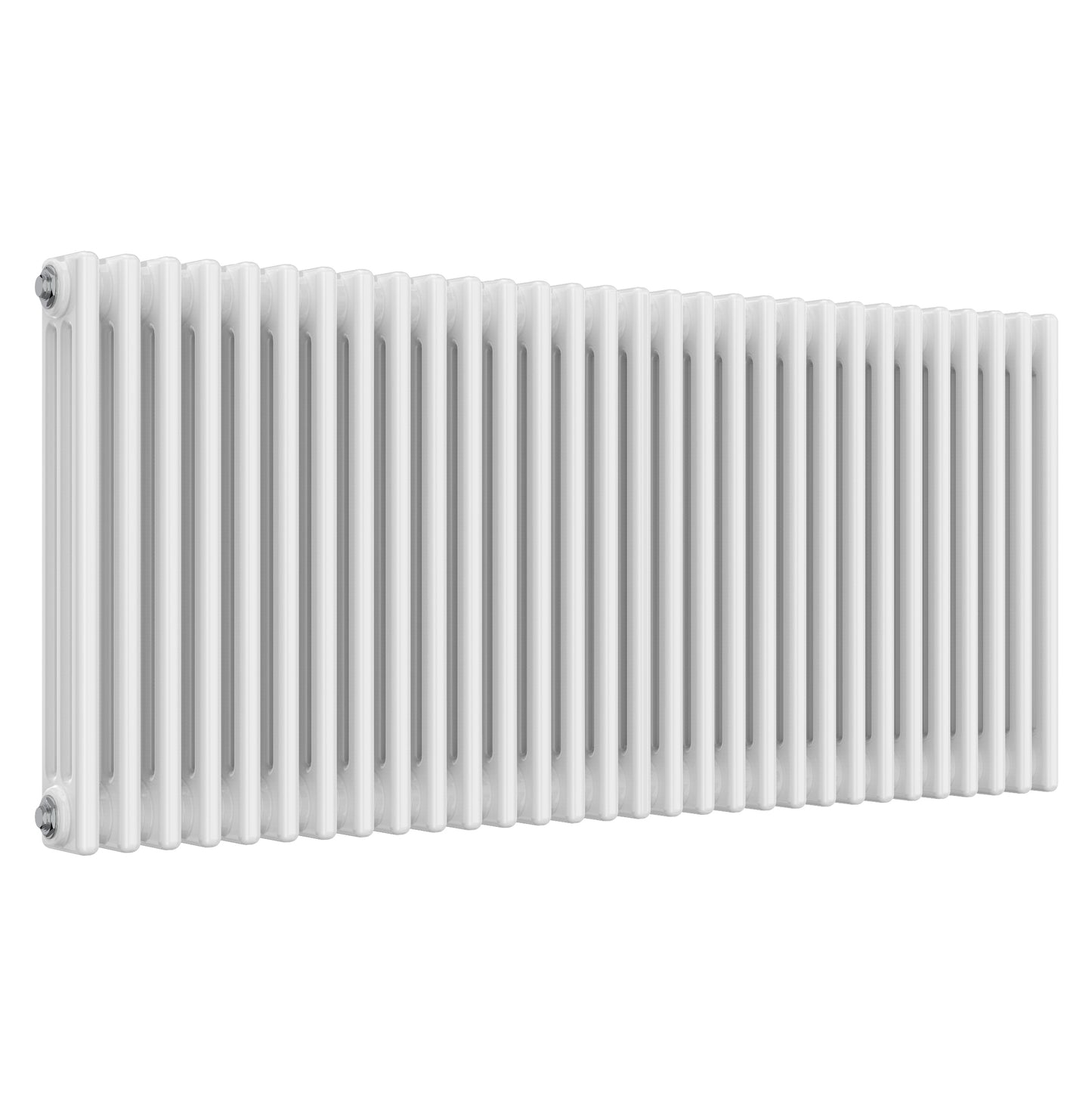 Colona Horizontal Three Column Radiator - Various Sizes - White