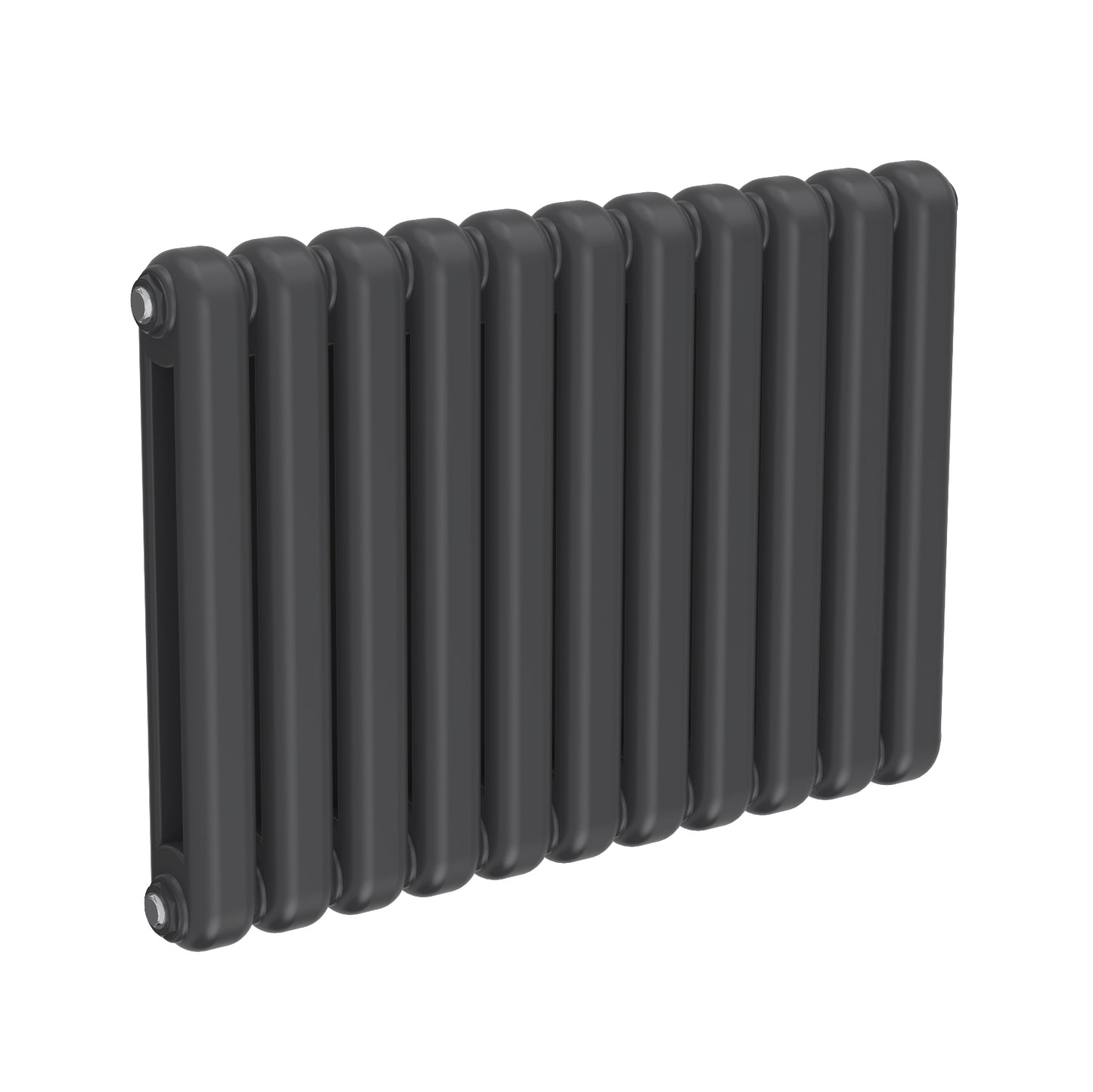 Coneva Horizontal Column Radiator - 550mm Tall - Anthracite - Various Sizes