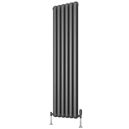 Coneva Vertical Column Radiator - Various Sizes- Anthracite