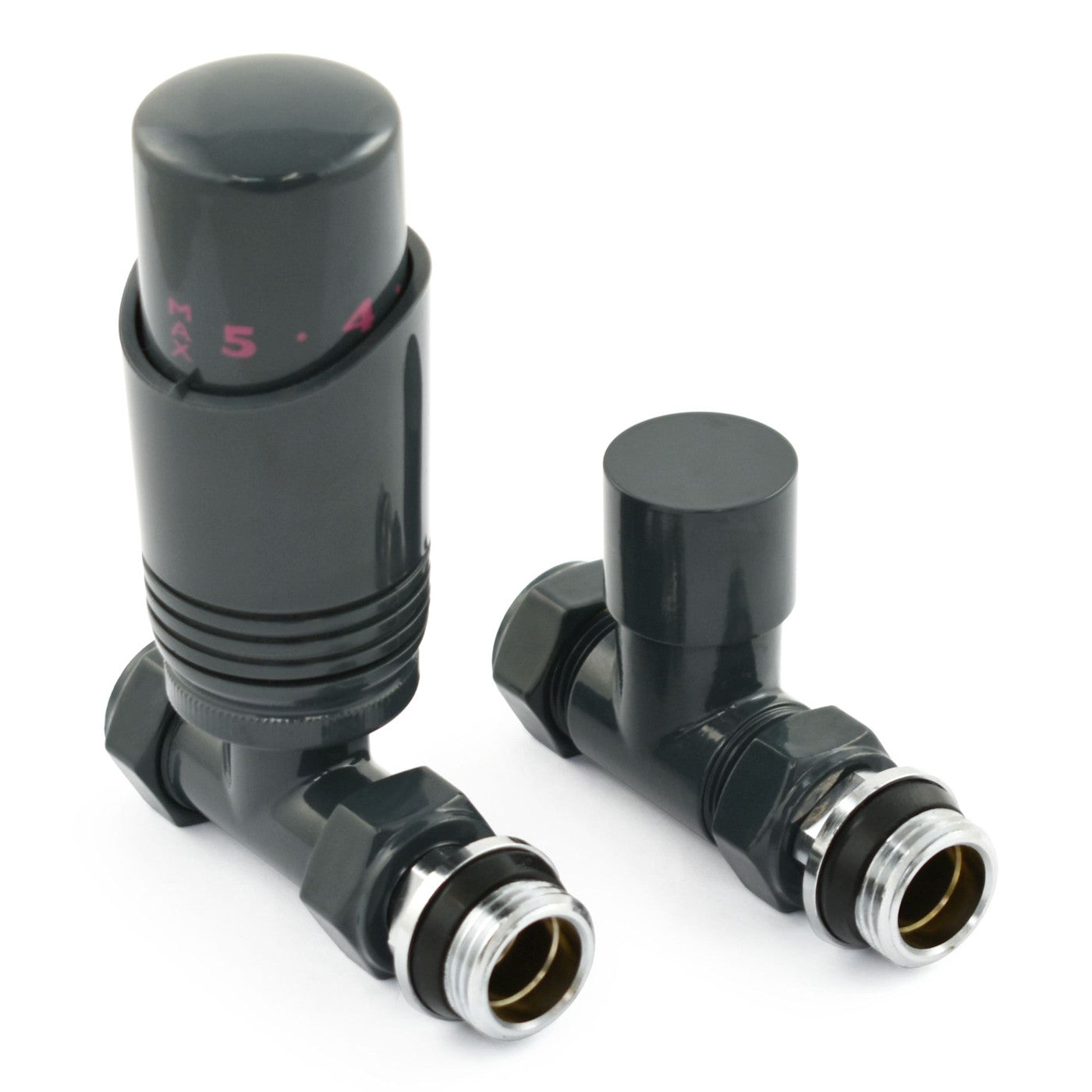 Classic Thermostatic Radiator Valve - Straight - Anthracite