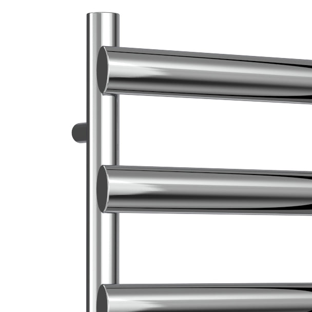 Deno Stainless Steel Heated Towel Rail - Various Sizes - Polished Stainless Steel