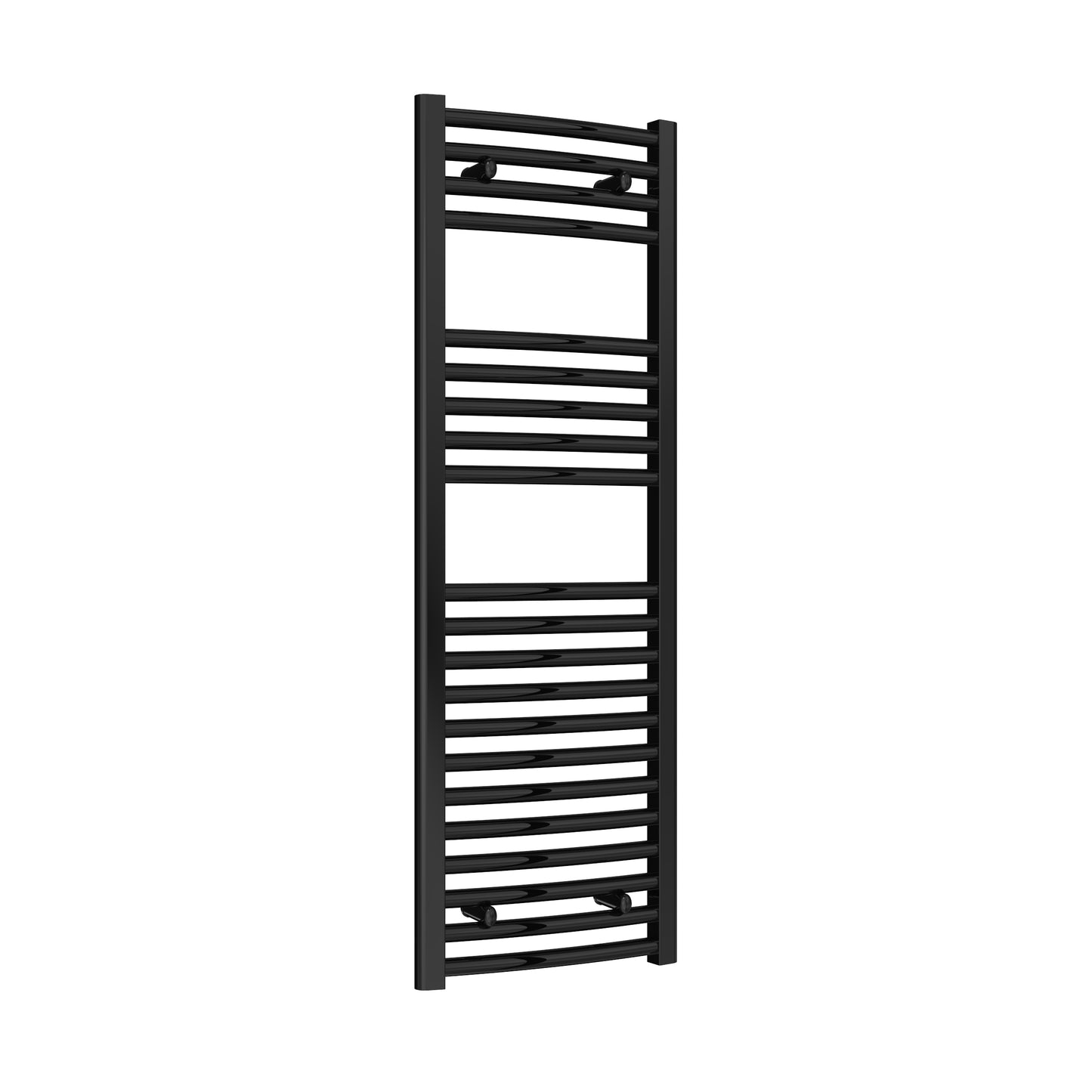 Diva Curved Heated Towel Rail -Various Sizes - Black