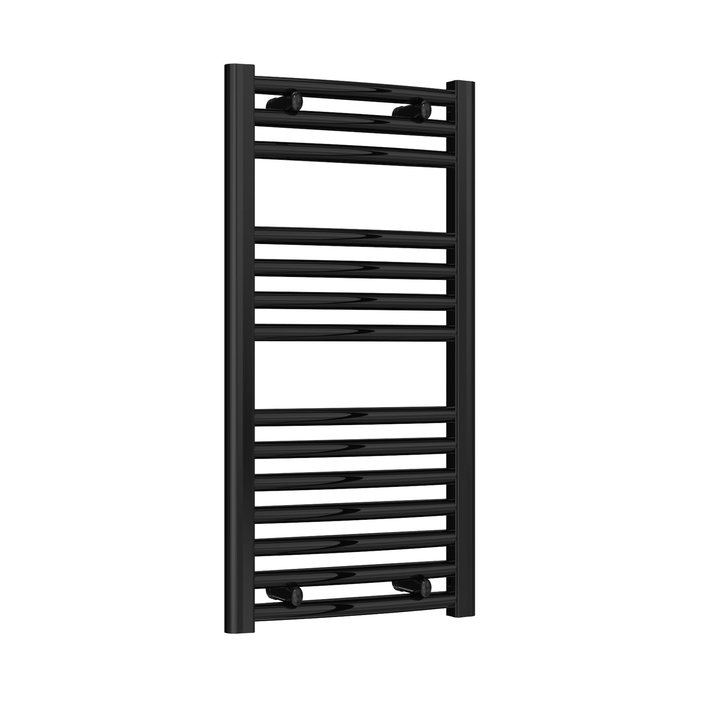 Diva Curved Heated Towel Rail -Various Sizes - Black