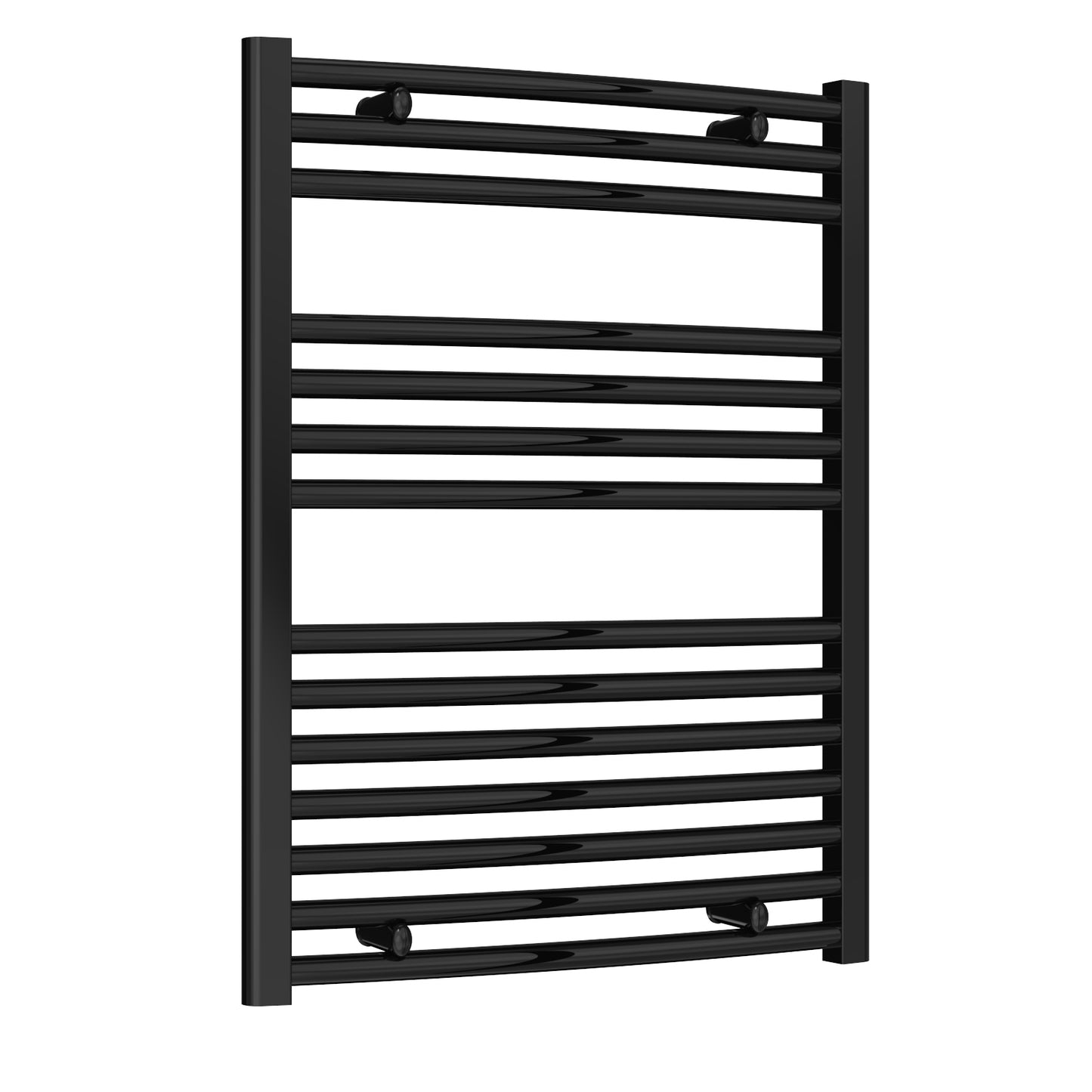 Diva Curved Heated Towel Rail -Various Sizes - Black