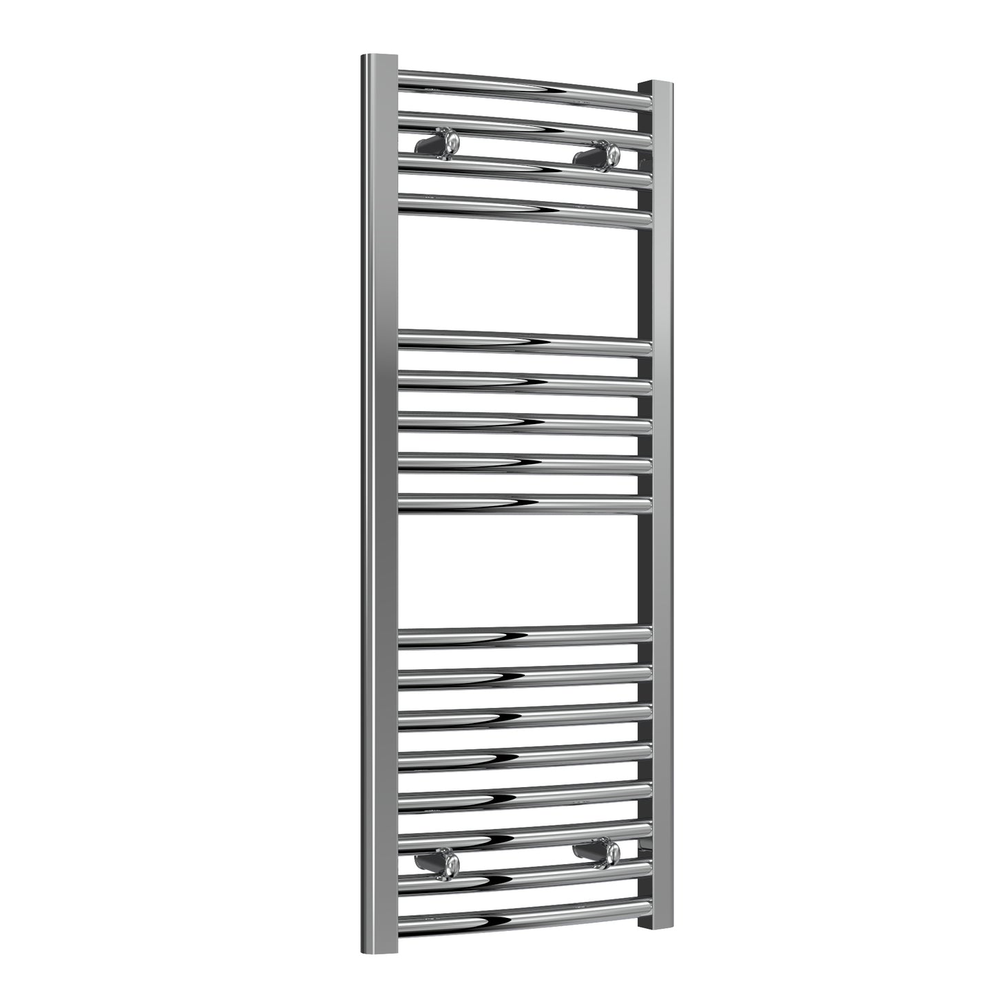 Diva Curved Heated Towel Rail -Various Sizes - Chrome