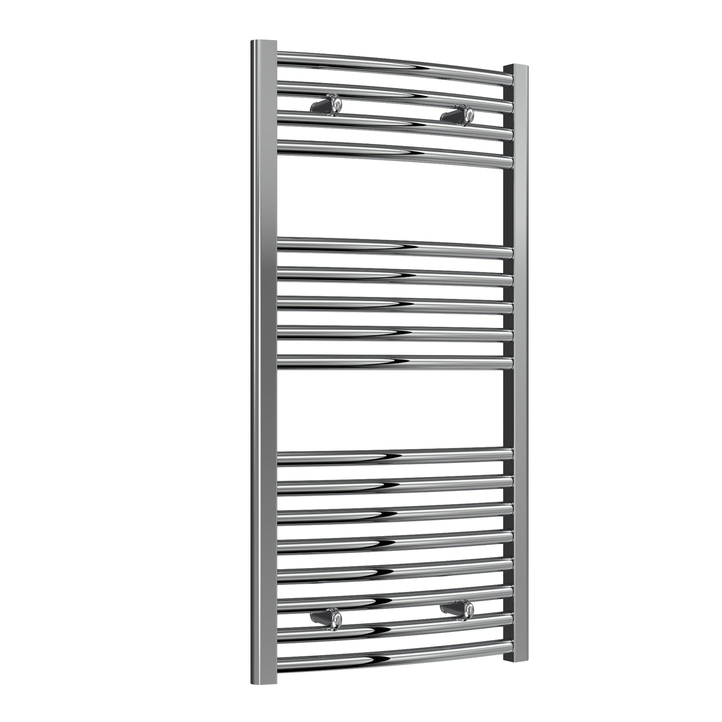 Diva Curved Heated Towel Rail -Various Sizes - Chrome