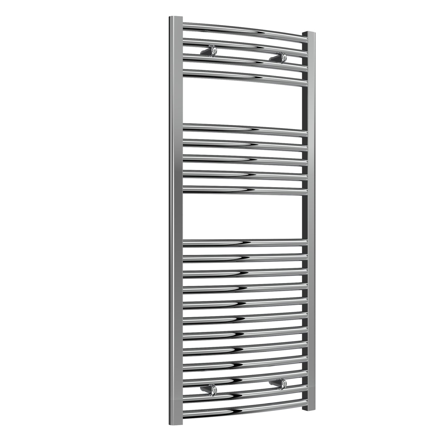 Diva Curved Heated Towel Rail -Various Sizes - Chrome