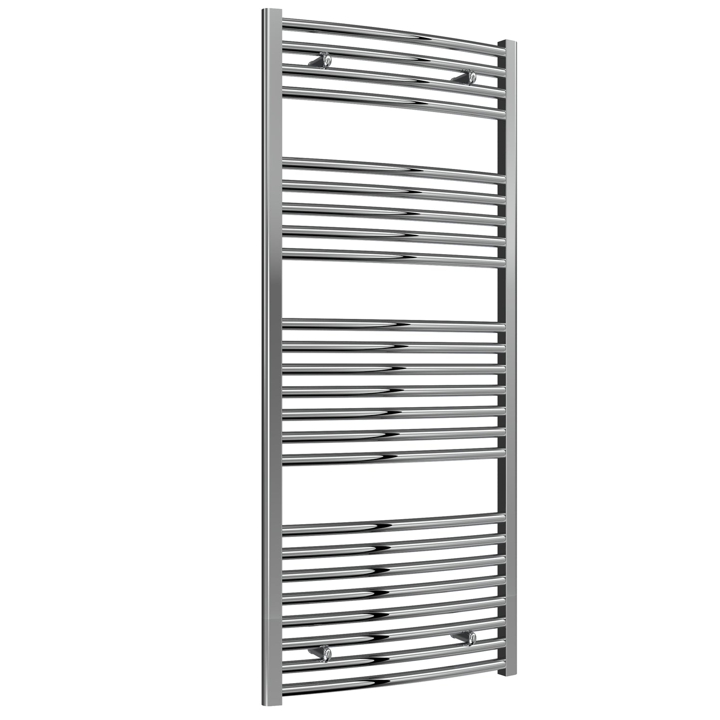 Diva Curved Heated Towel Rail -Various Sizes - Chrome