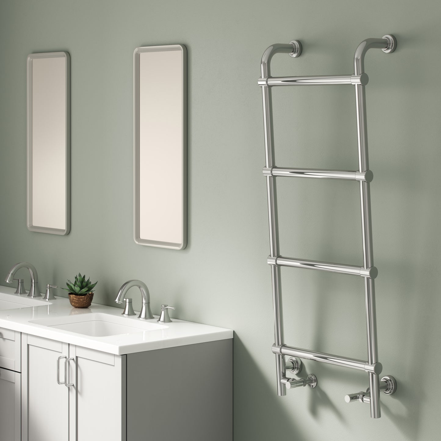 Eltham Heated Towel Rail - 1200mm x 500mm - Chrome