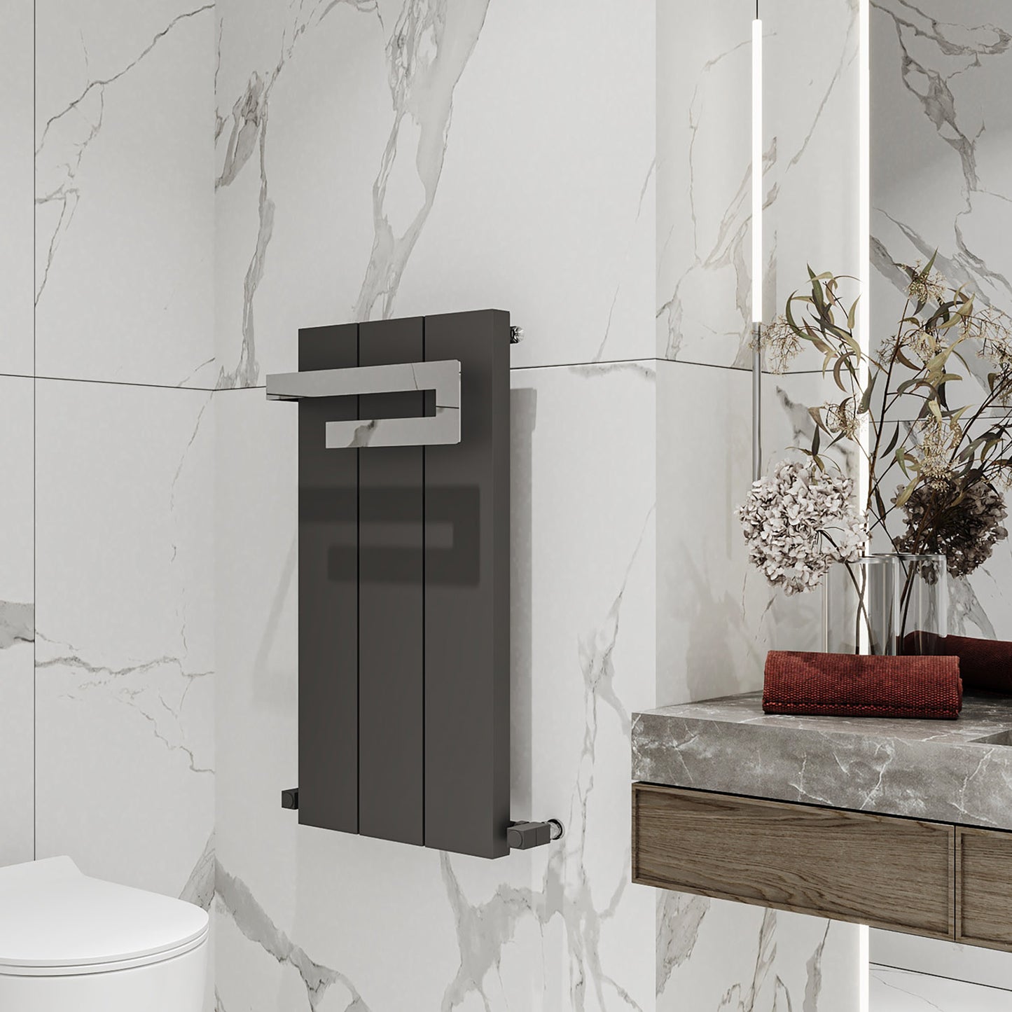 Elvino Bath Aluminium Radiator - Various Colours + Sizes