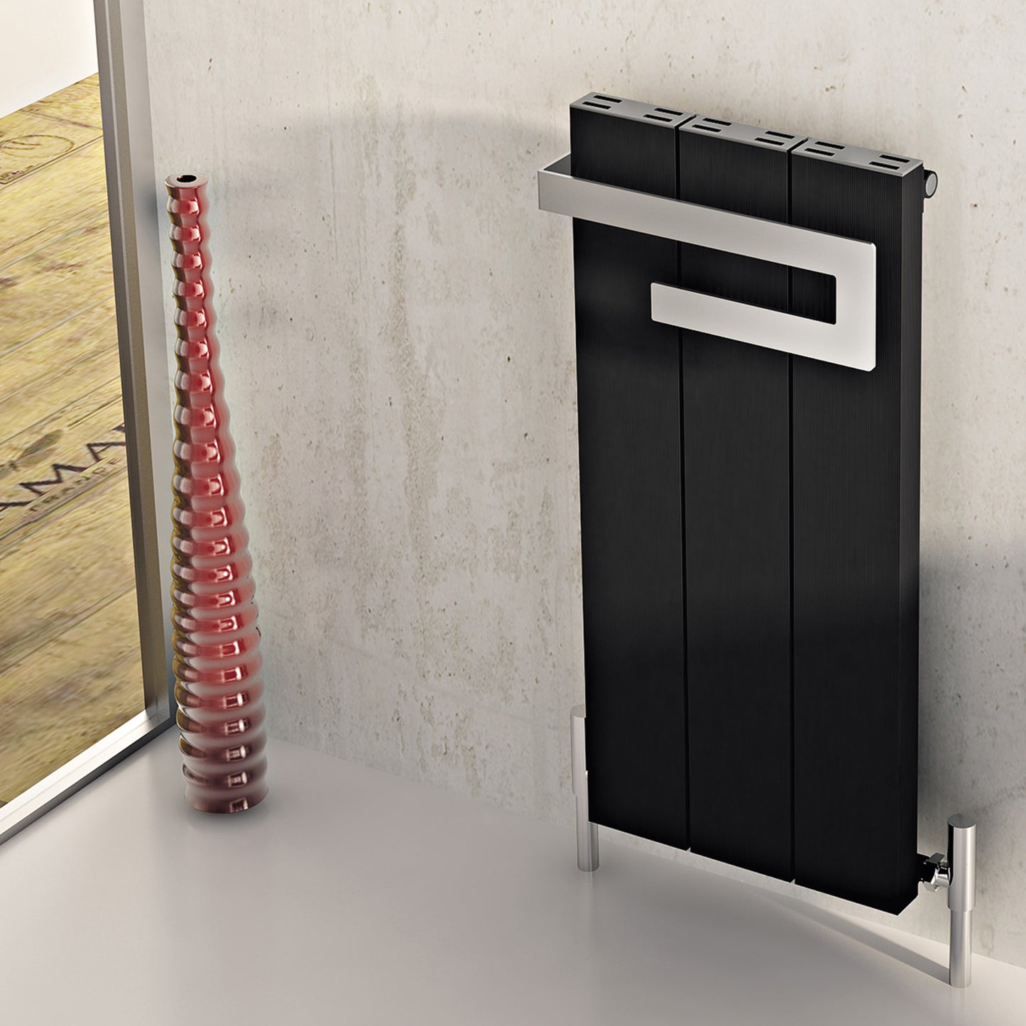 Elvino Bath Aluminium Radiator - Various Colours + Sizes