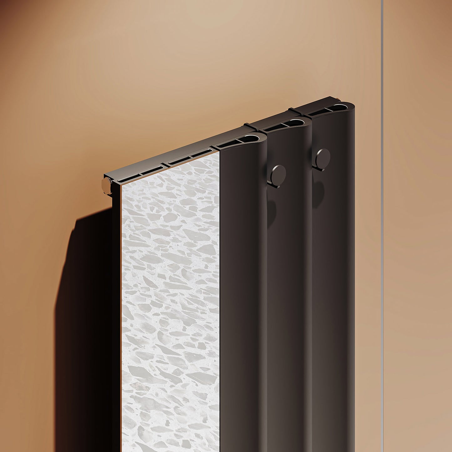 Entree Vertical Aluminium Radiator - 1800mm x 470mm - Various Colours