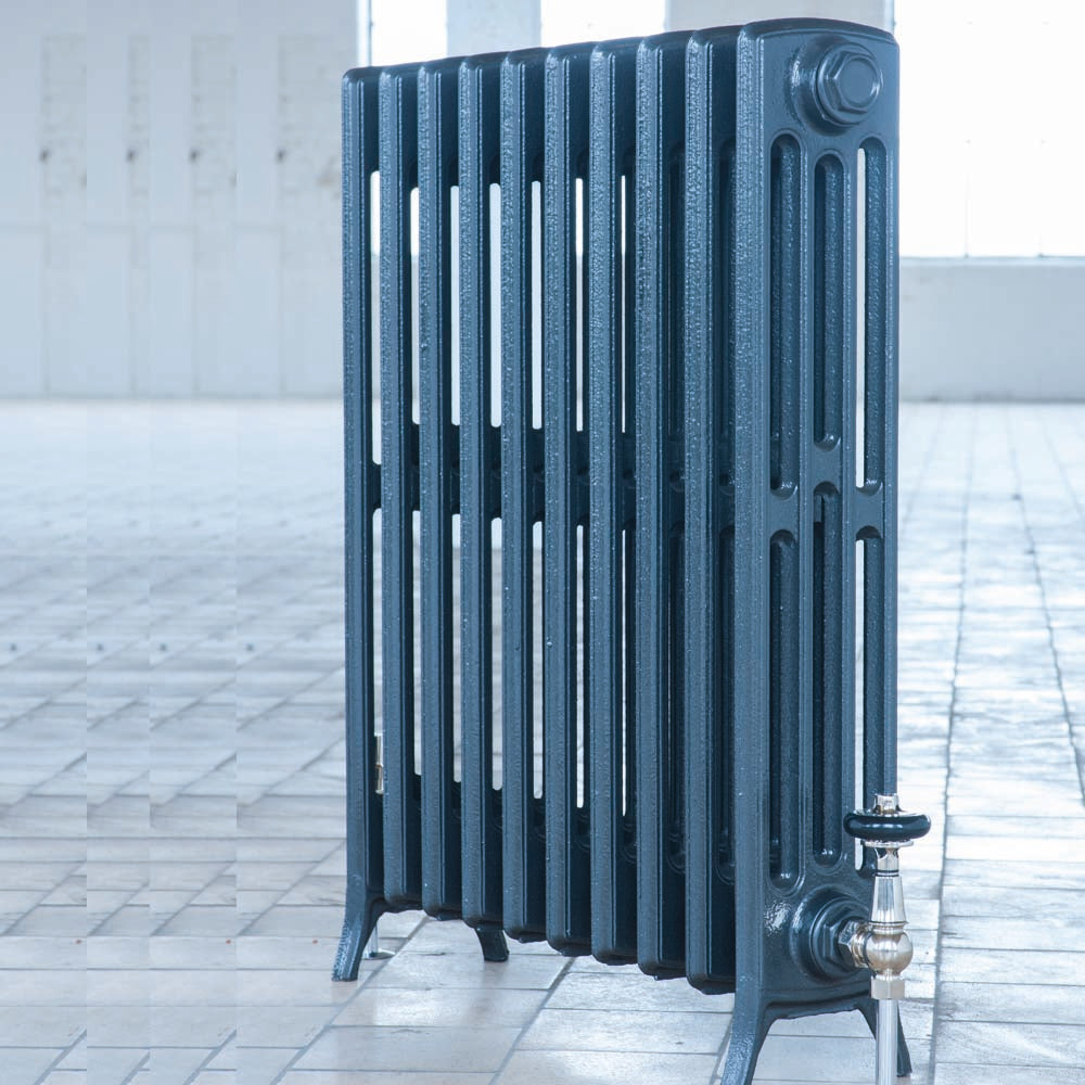 Edwardian 4 Column Cast Iron Radiator - 760 Tall - Various Colours + Sizes