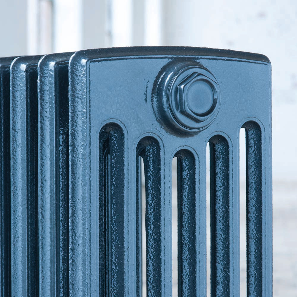 Edwardian 6 Column Cast Iron Radiator - 485 Tall - Various Colours + Sizes