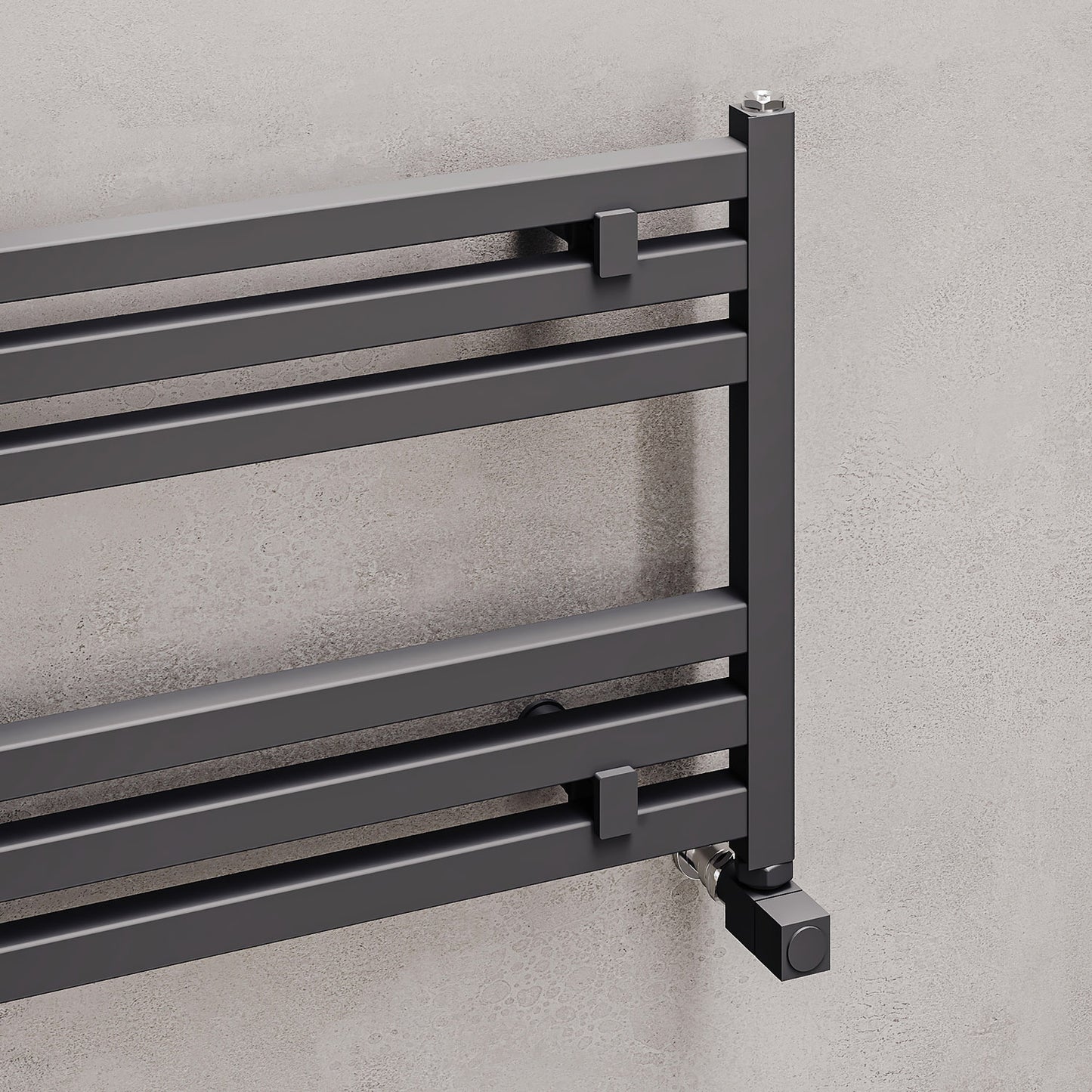 Fame H Aluminium Heated Towel Rail - 400mm x 1000mm - Various Colours