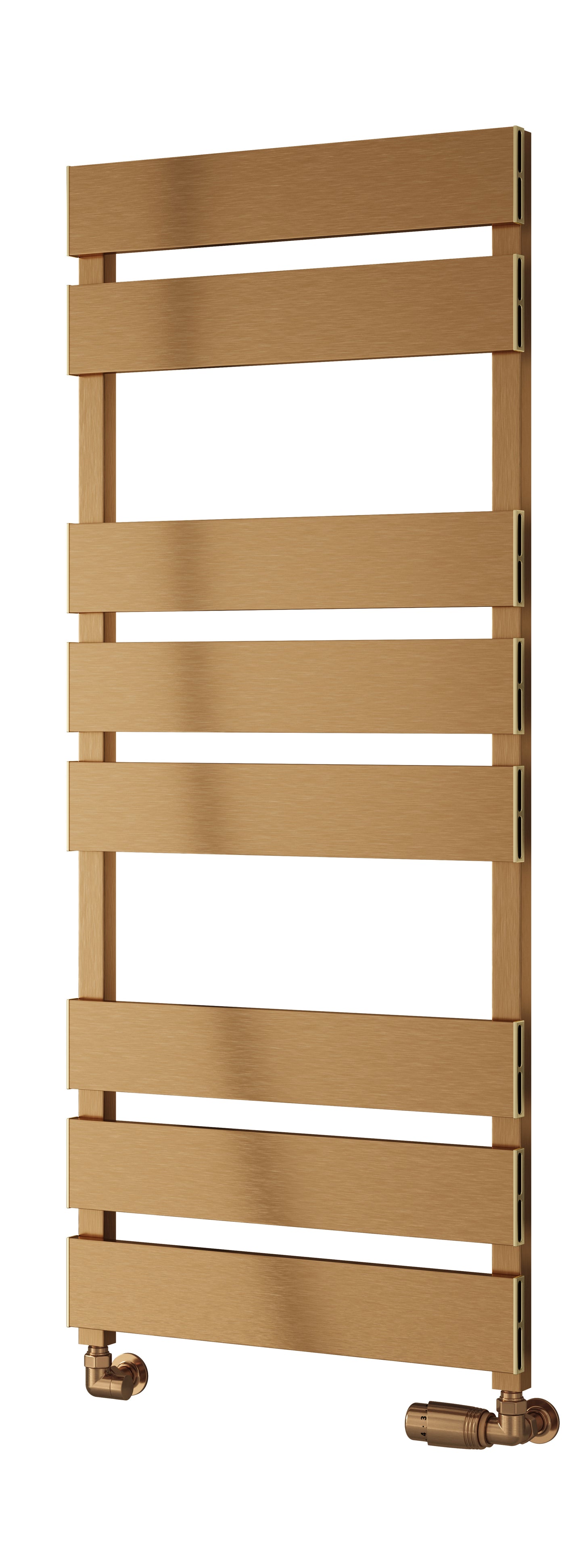 Fermo Dual Fuel Aluminium Heated Towel Rail - Copper Satin - Various Sizes