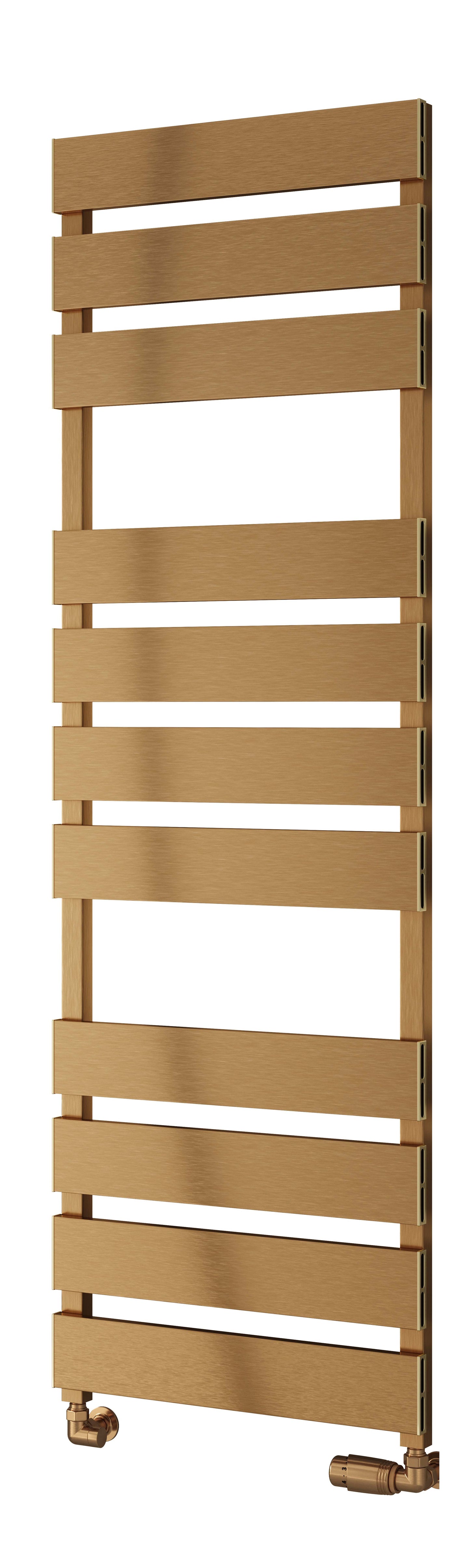 Fermo Dual Fuel Aluminium Heated Towel Rail - Copper Satin - Various Sizes