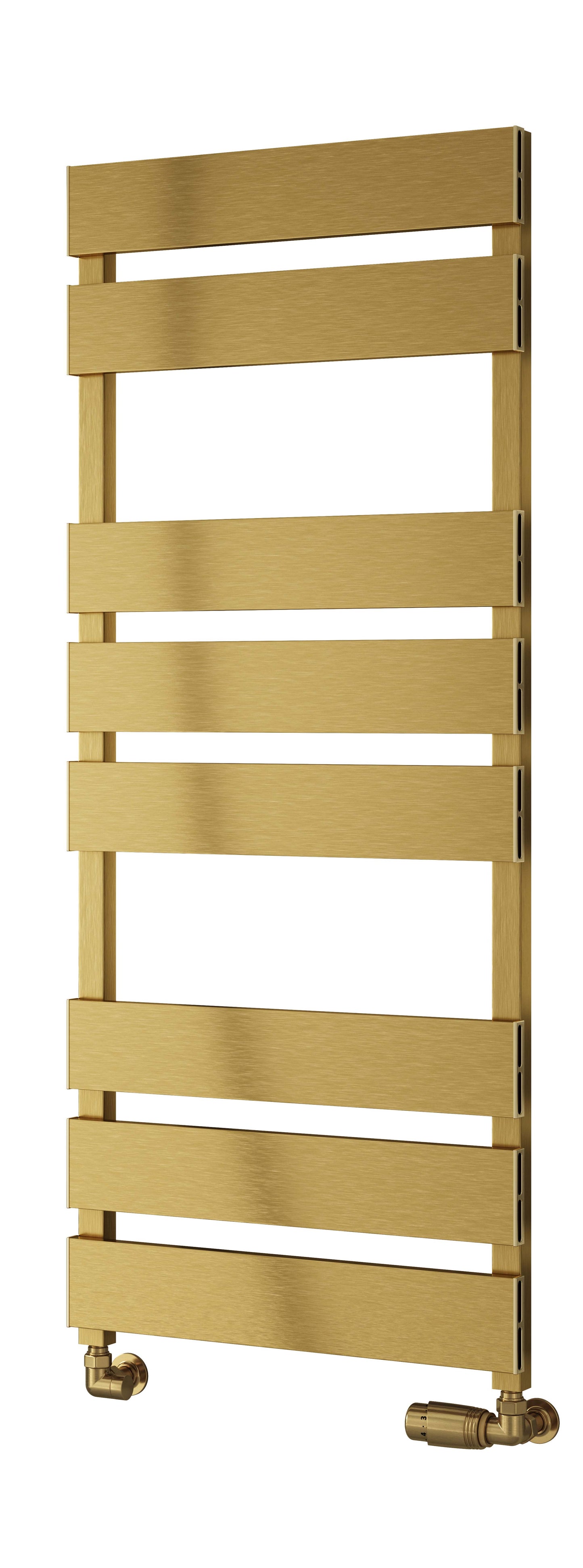 Fermo Aluminium Heated Towel Rail - Gold Satin - Various Sizes