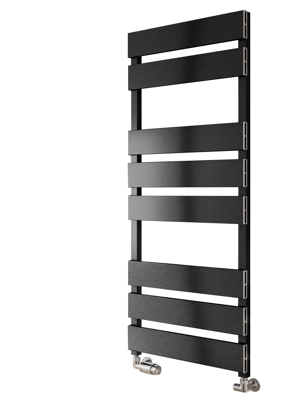 Fermo Aluminium Heated Towel Rail - Black Satin - Various Sizes