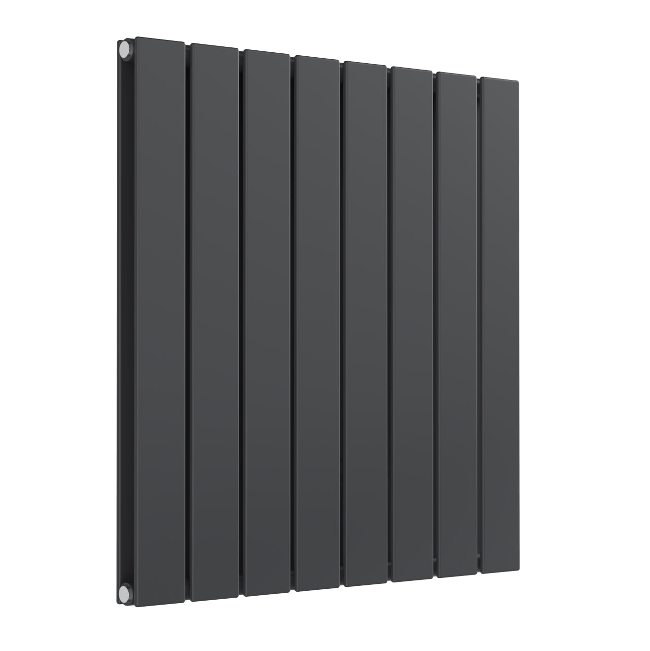 Flat Horizontal Double Radiator - 600mm Tall - Anthracite - Various Sizes