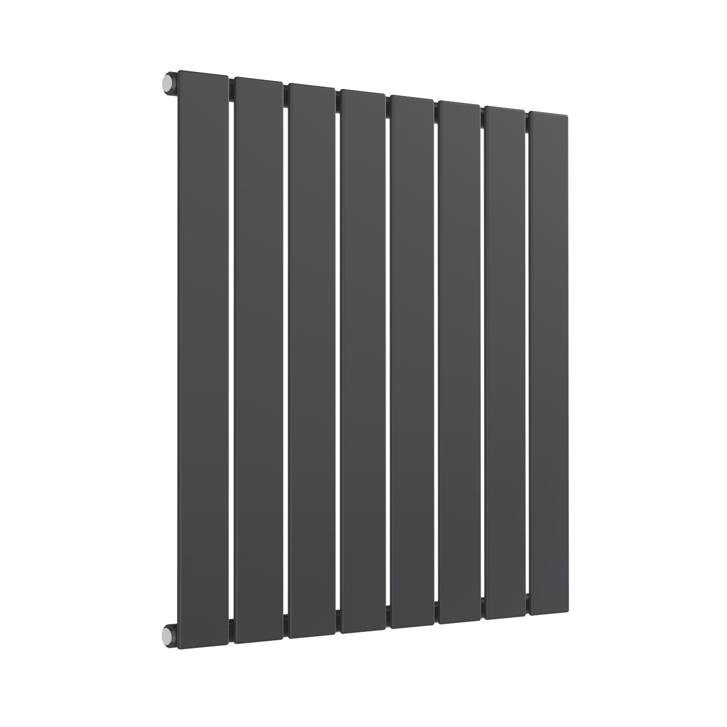 Flat Horizontal Single Radiator - 600mm Tall - Anthracite - Various Sizes