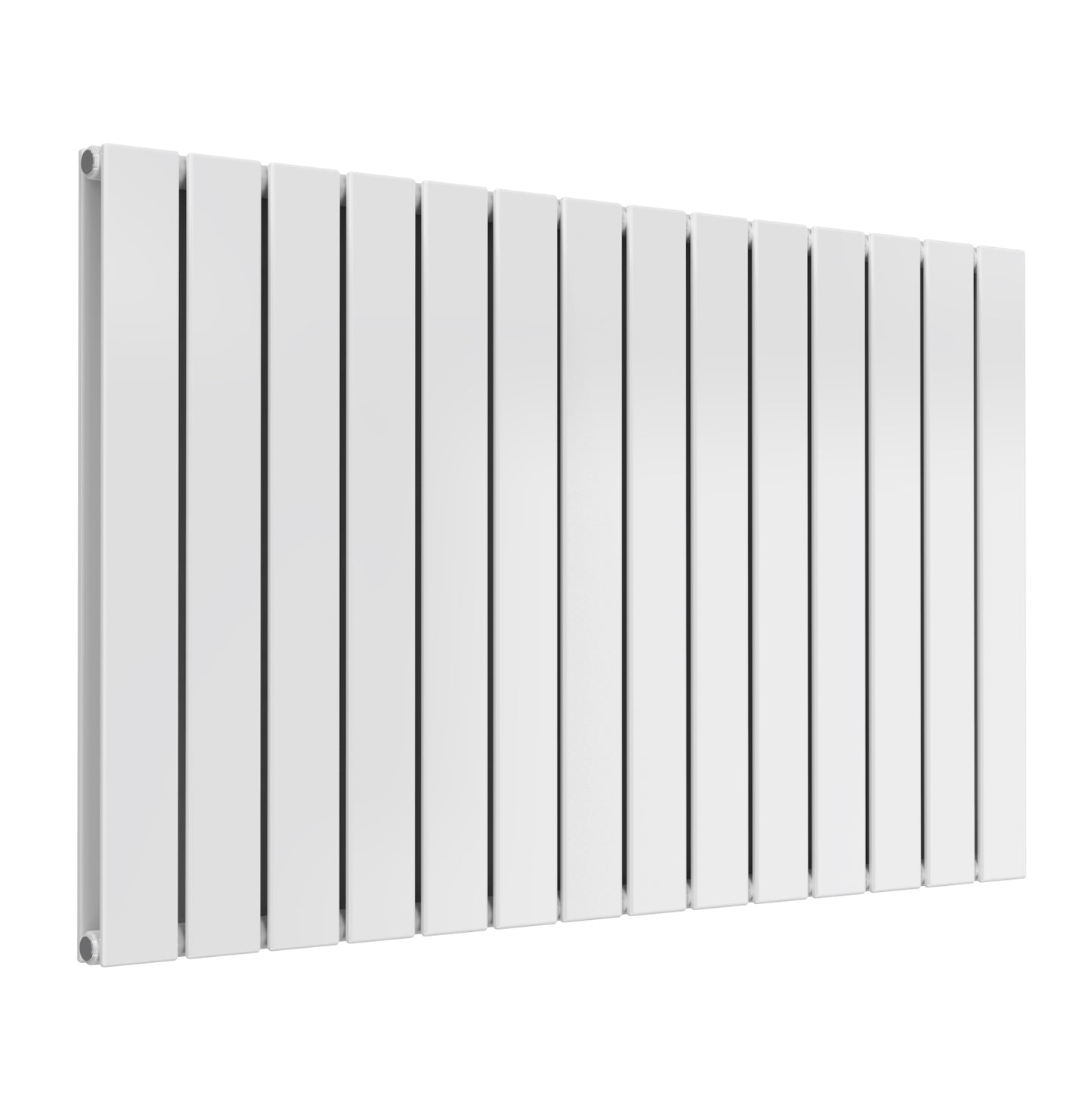 Flat Horizontal Double Radiator - 600mm Tall - White - Various Sizes